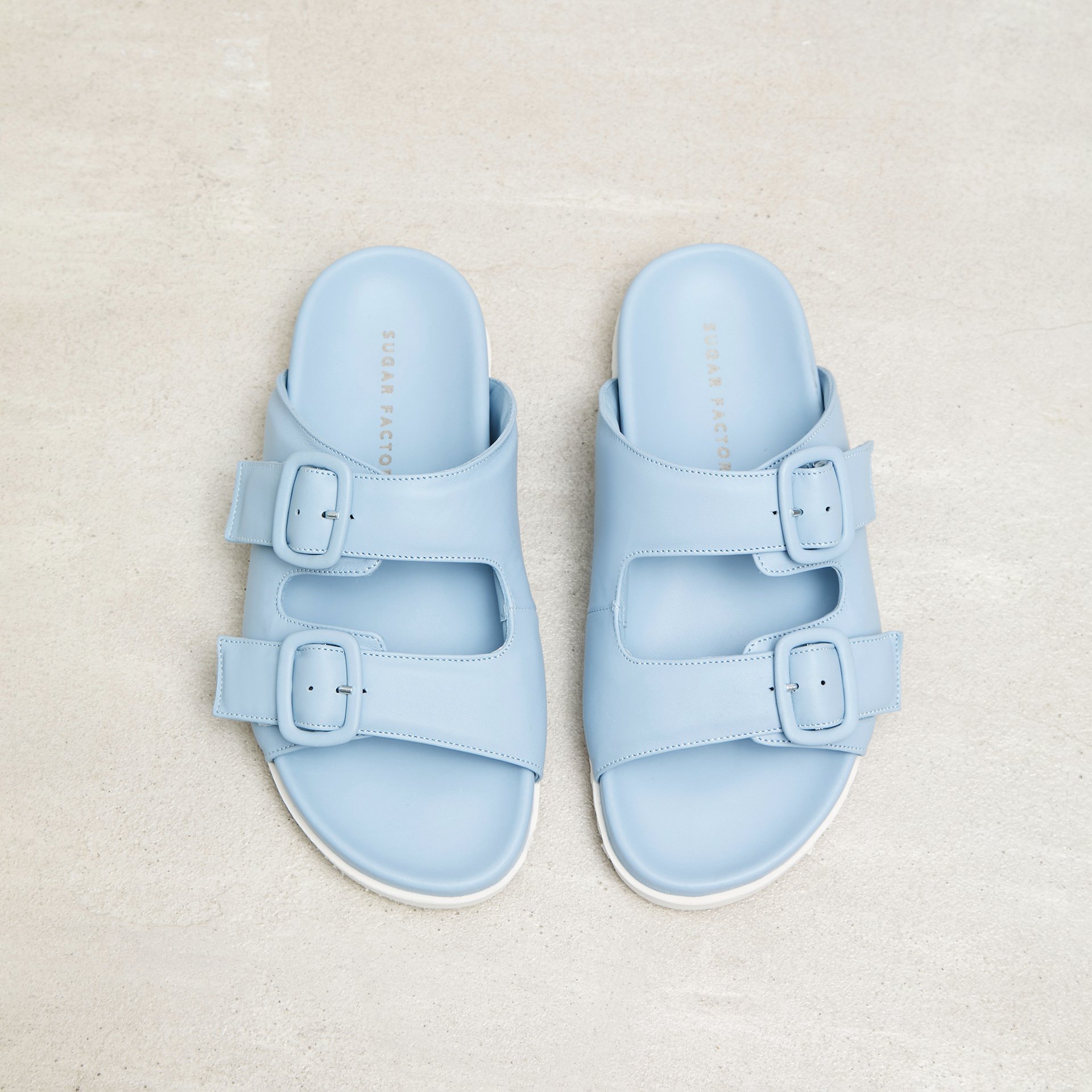 Голубые кожаные биркенштоки - Image 2 of 5