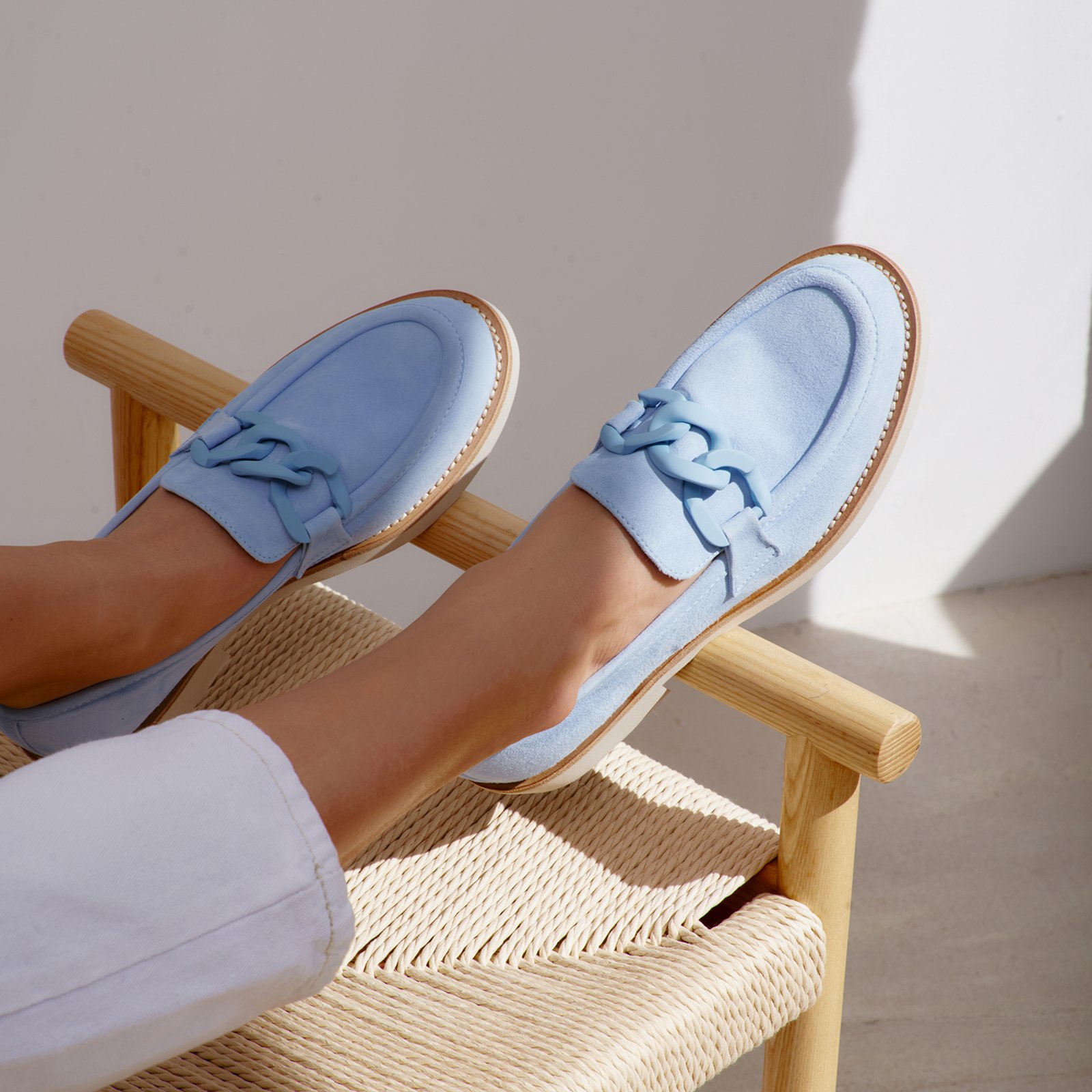 Голубые замшевые лоферы - Image 5 of 5