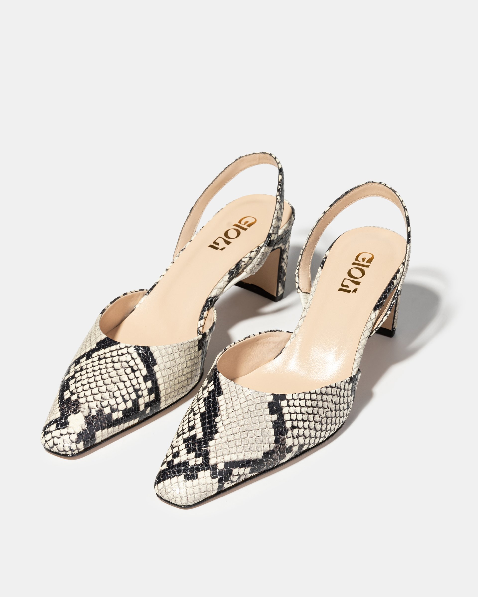 Кожаные туфли с принтом питона - Image 2 of 5