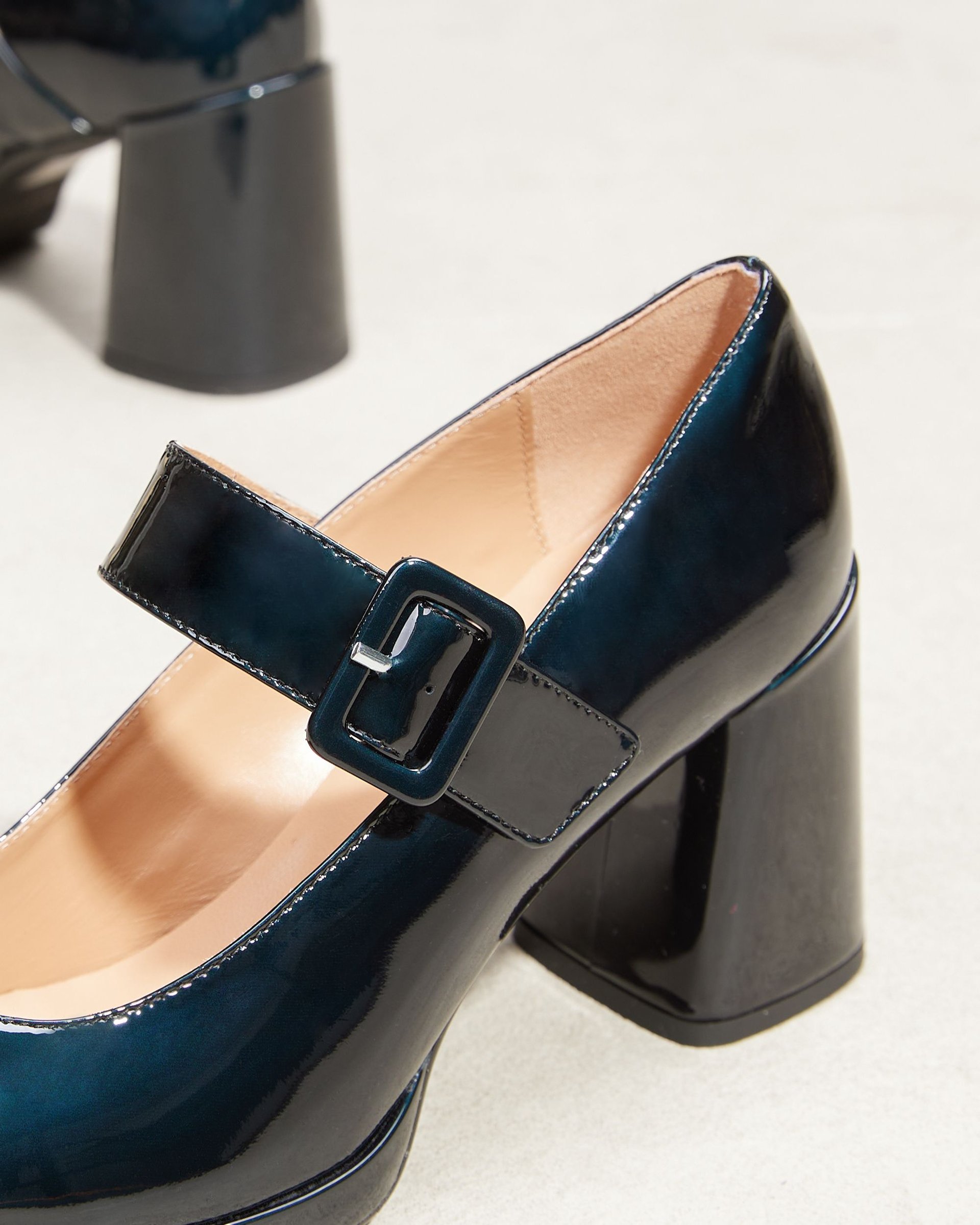 Темно-бирюзовые кожаные туфли - Image 4 of 4