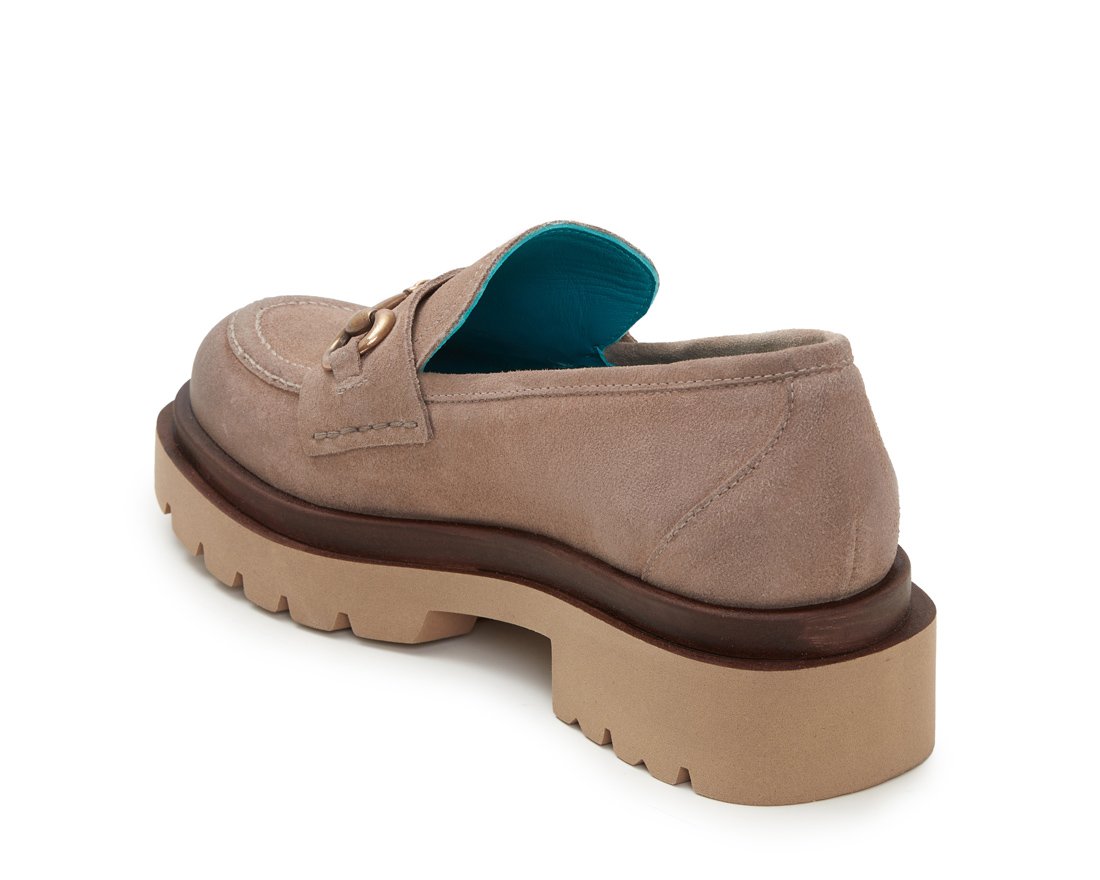 Бежевые замшевые лоферы - Image 3 of 4