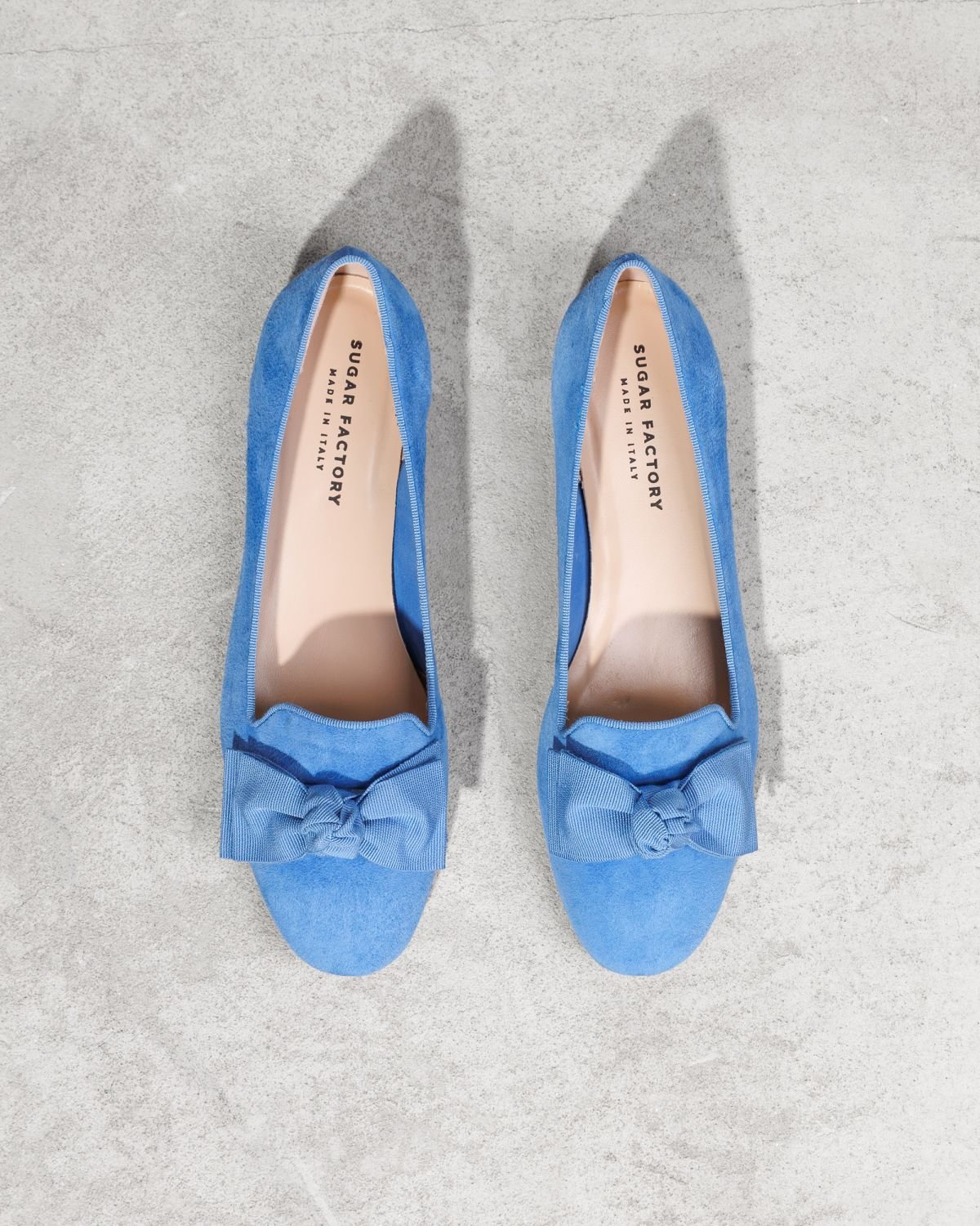 Светло-синие замшевые балетки - Image 2 of 4