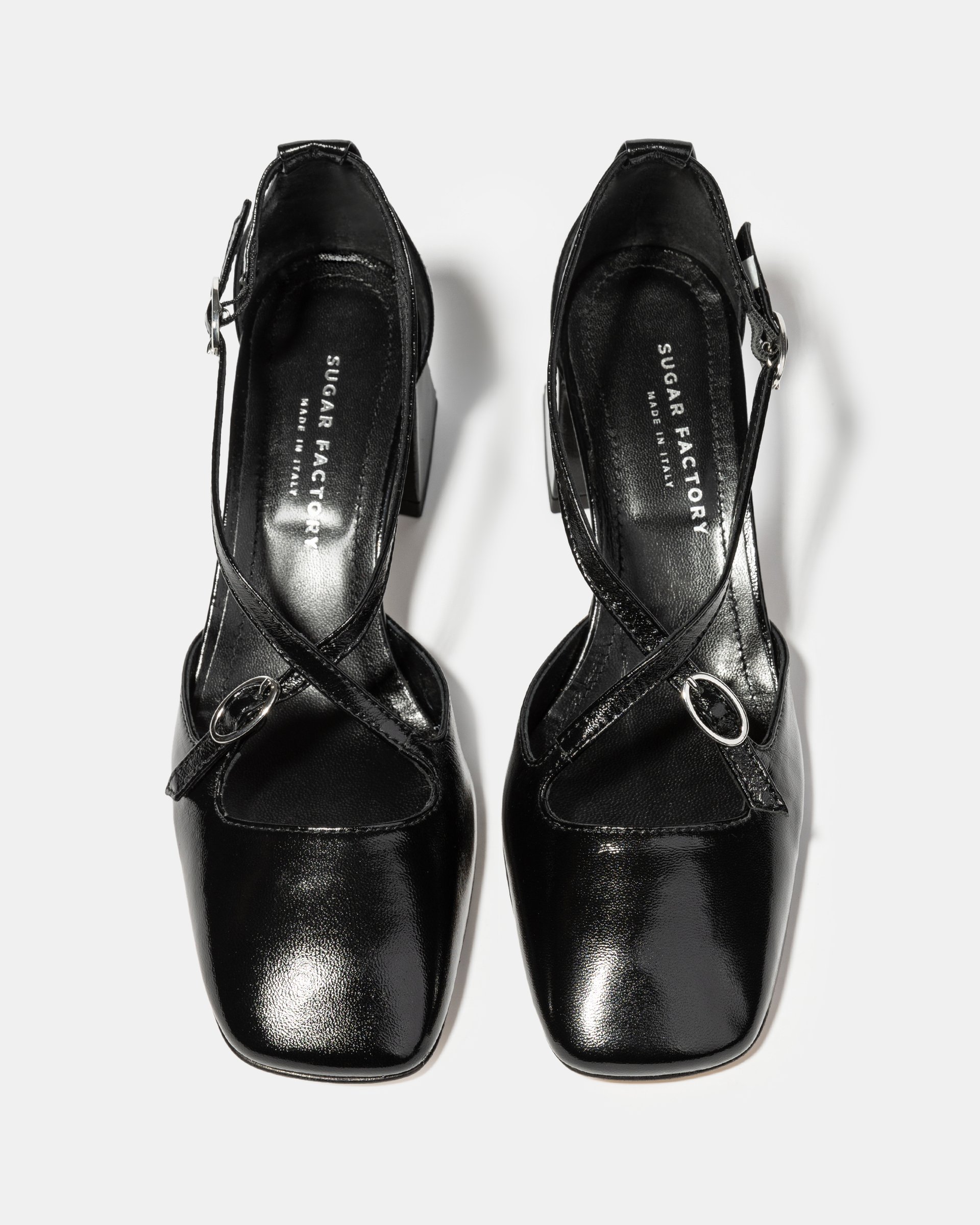 Черные кожаные туфли с ремешками - Image 3 of 5