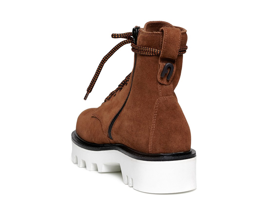 Зимние коричневые  замшевые ботинки - Image 3 of 4