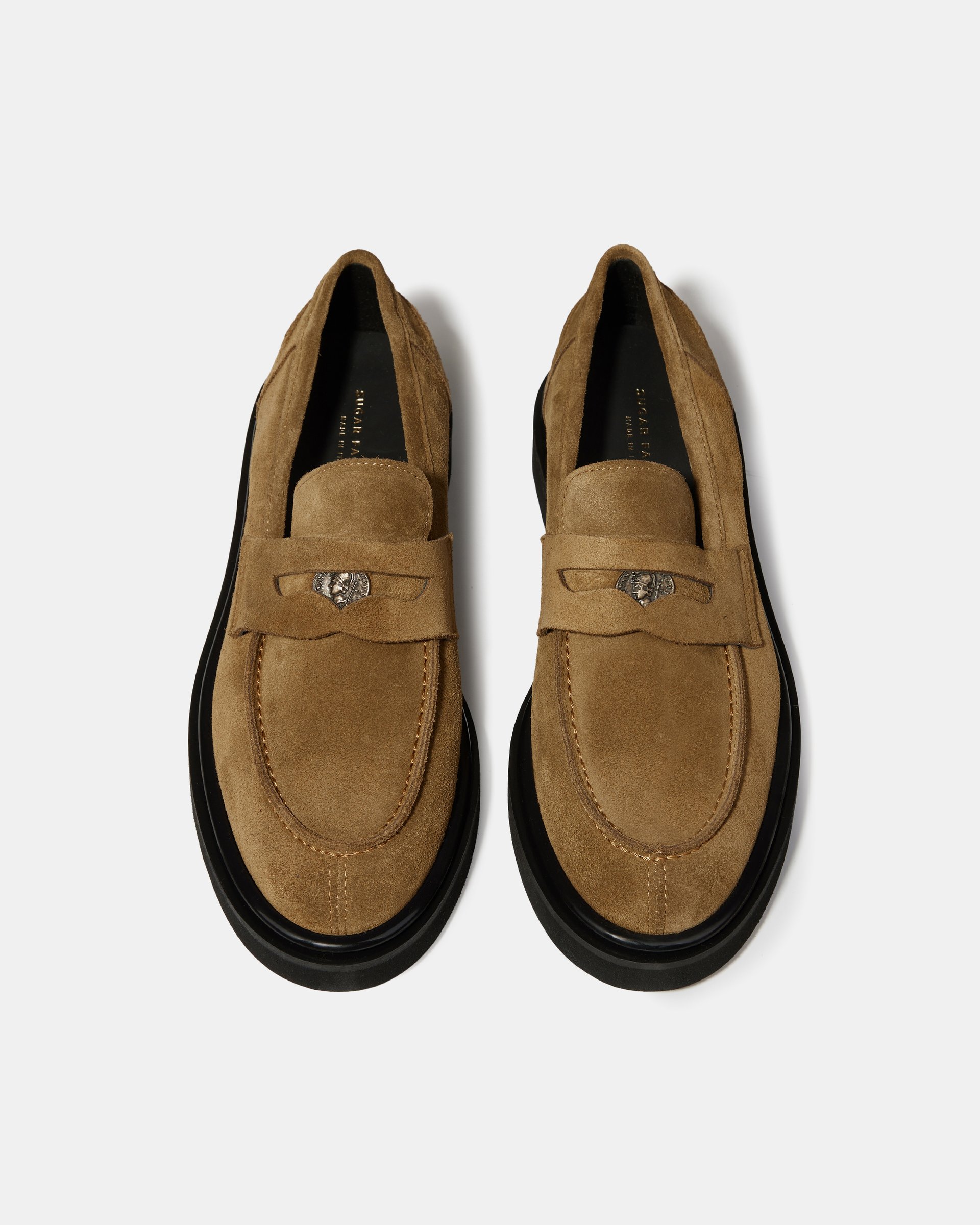 Замшевые пенни-лоферы пшеничного цвета - Image 3 of 6