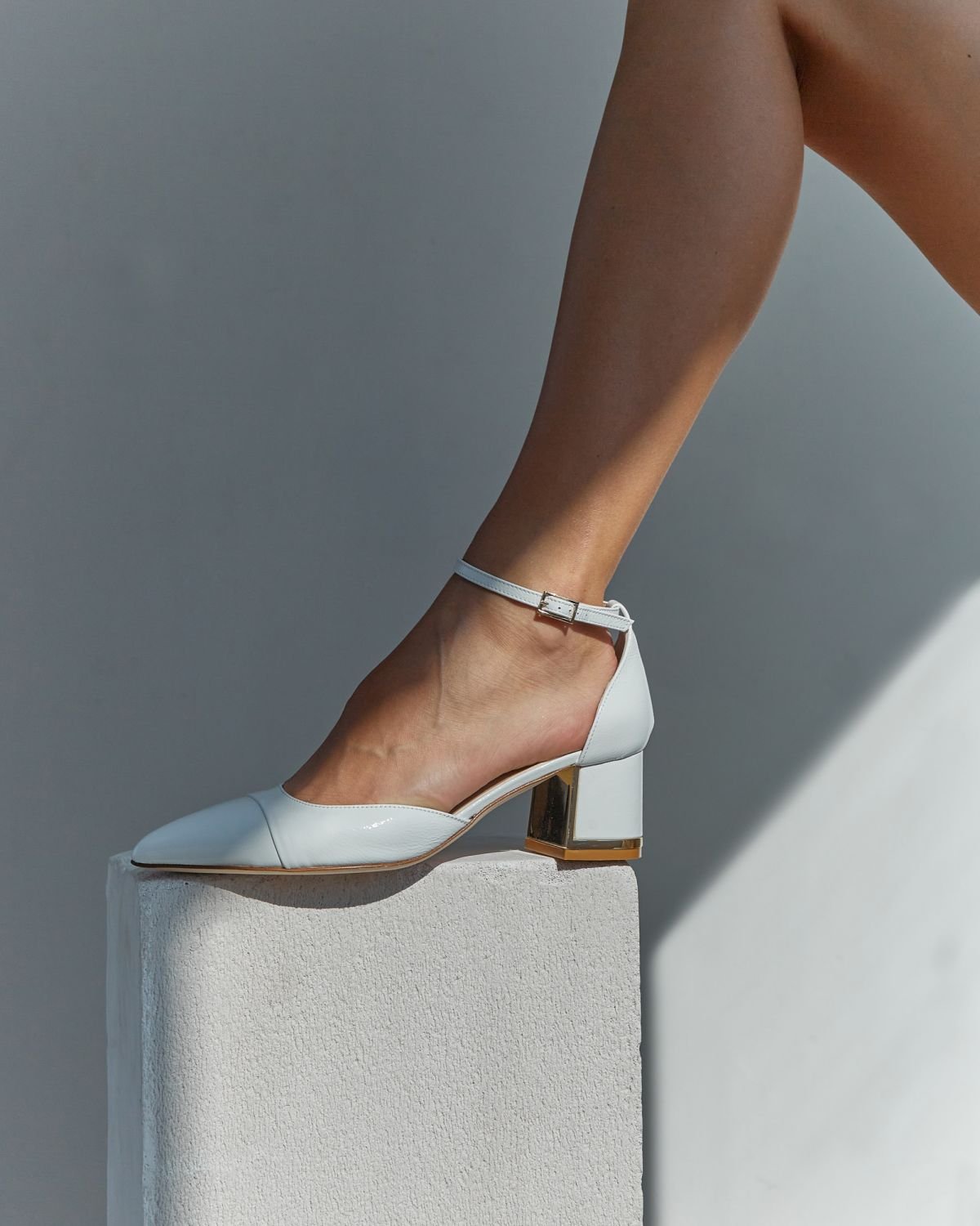 Белые кожаные туфли - Image 5 of 7