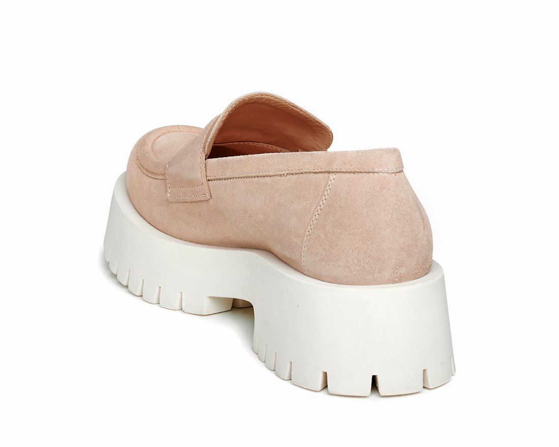 Бежевые замшевые лоферы - Image 3 of 5