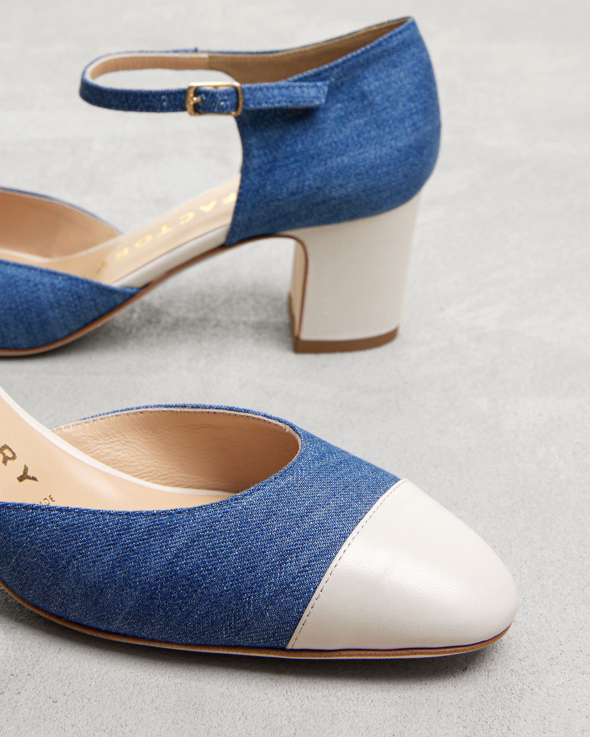 Синие текстильные туфли - Image 4 of 6