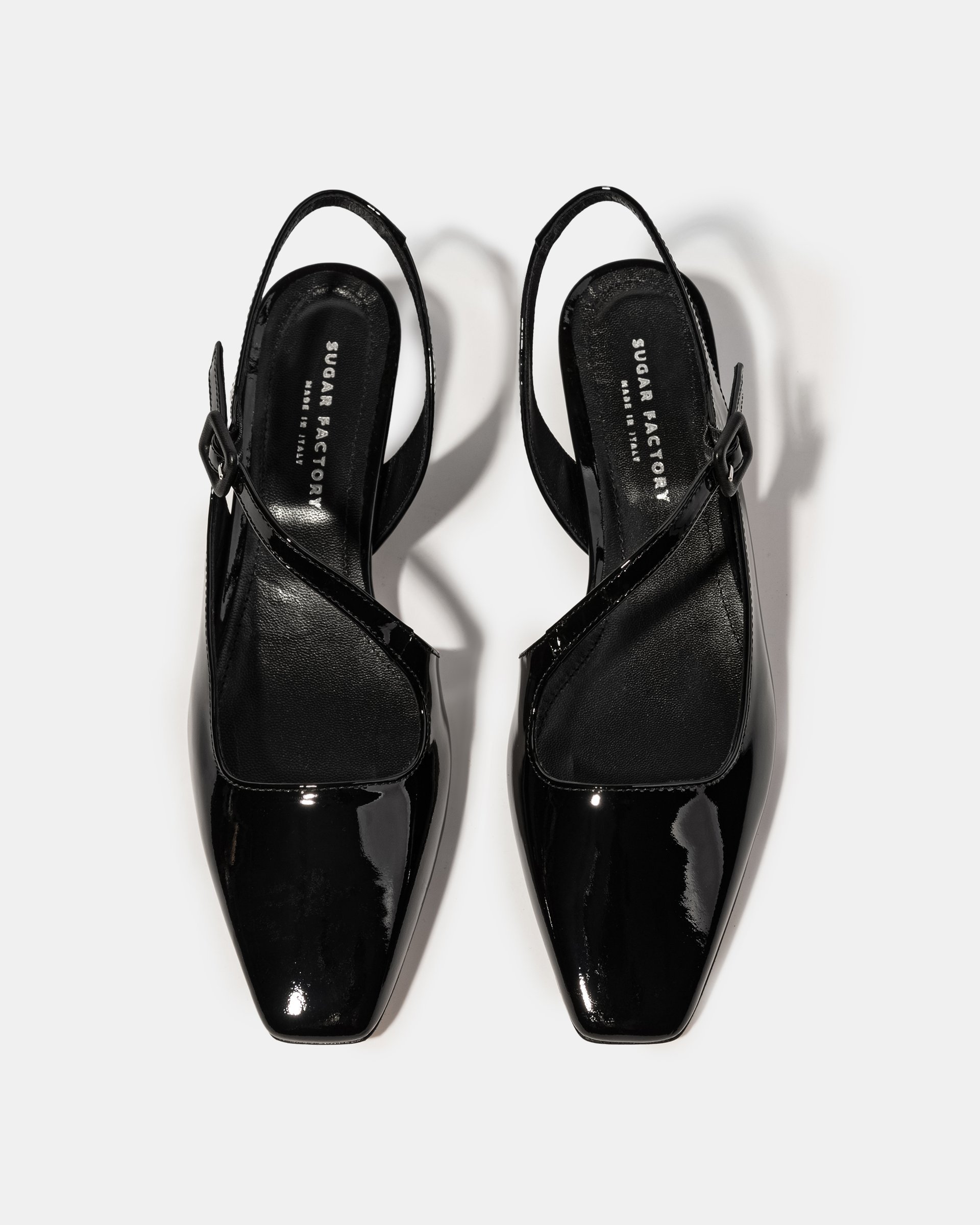 Черные лакированные туфли с ремешками - Image 3 of 4