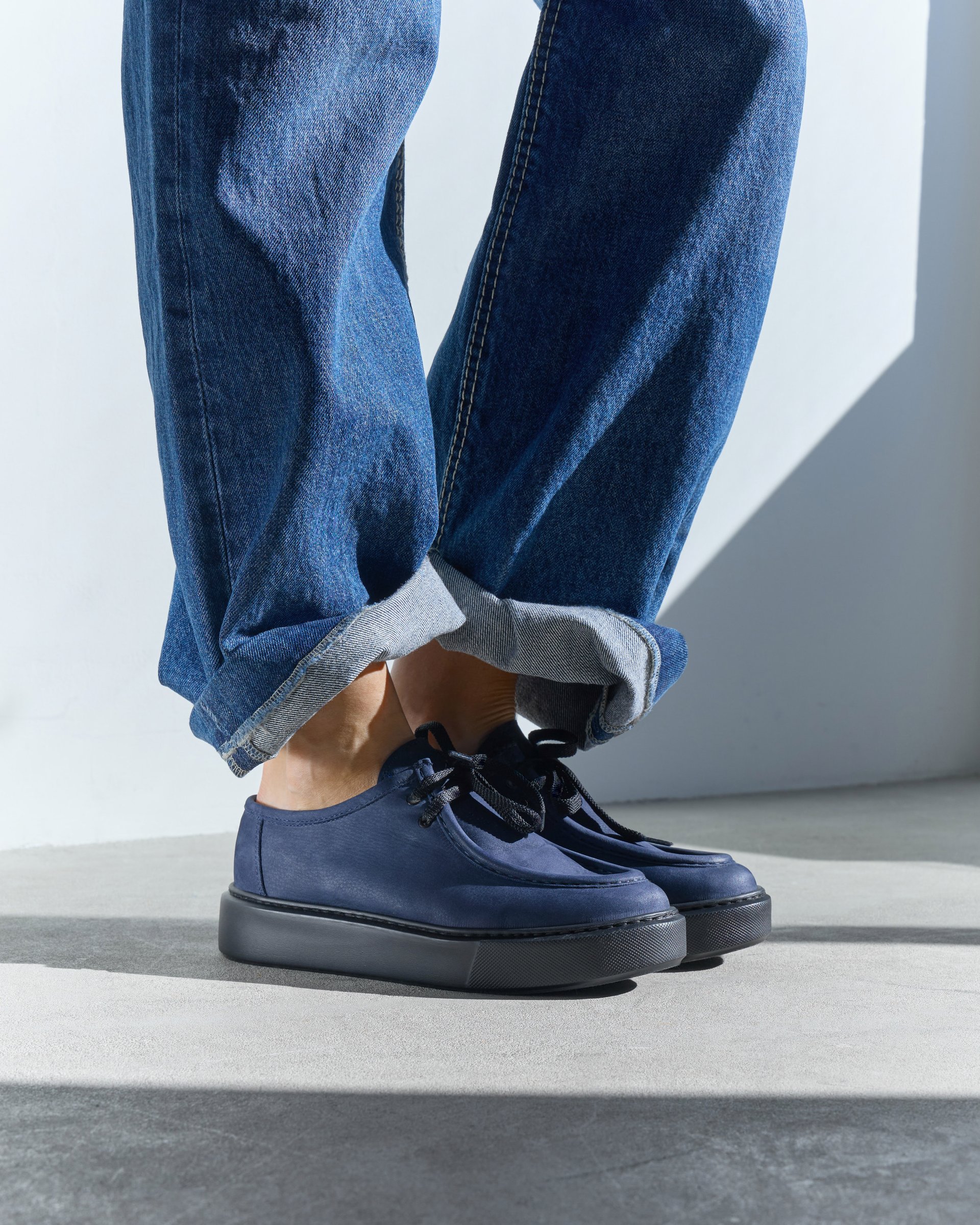 Темно-синие полуботинки из натуральной кожи - Image 6 of 6