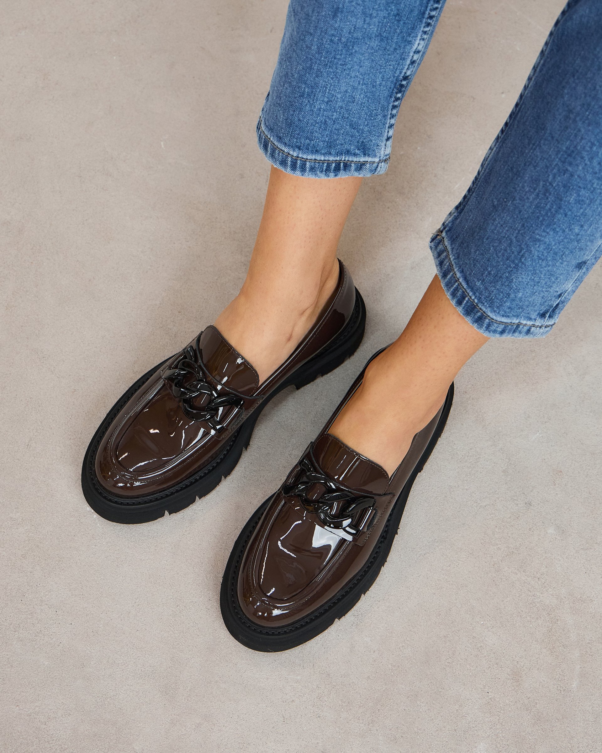 Темно-коричневые лоферы - Image 5 of 6