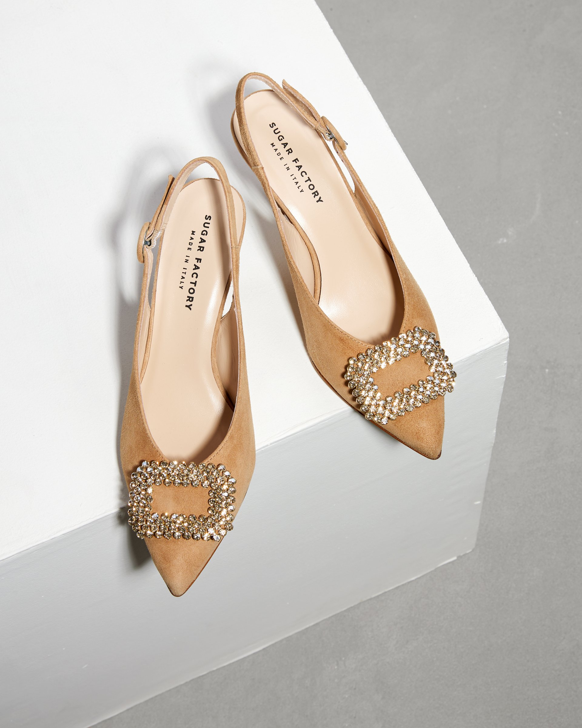 Песочные замшевые туфли - Image 3 of 6