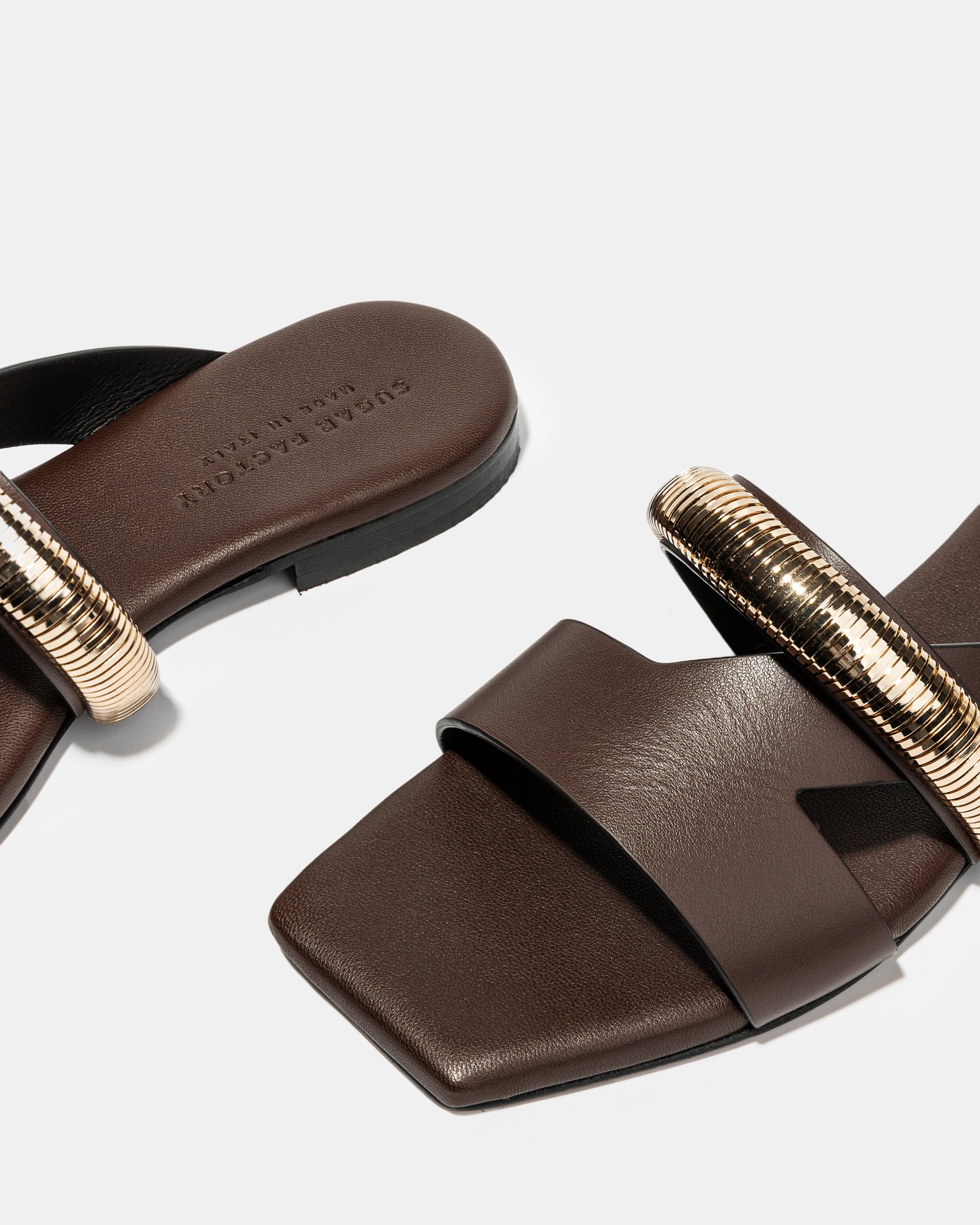 Коричневые пантолеты из натуральной кожи - Image 4 of 4