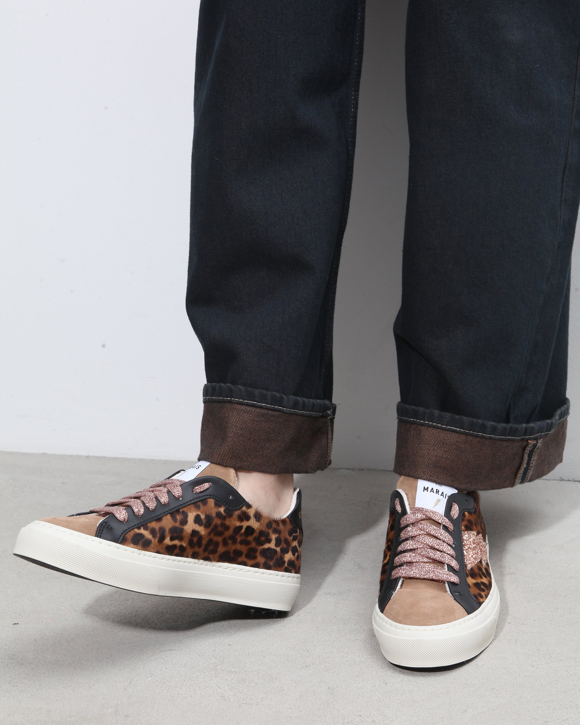 Кеды с леопардовым принтом и блестящими деталями - Image 6 of 6