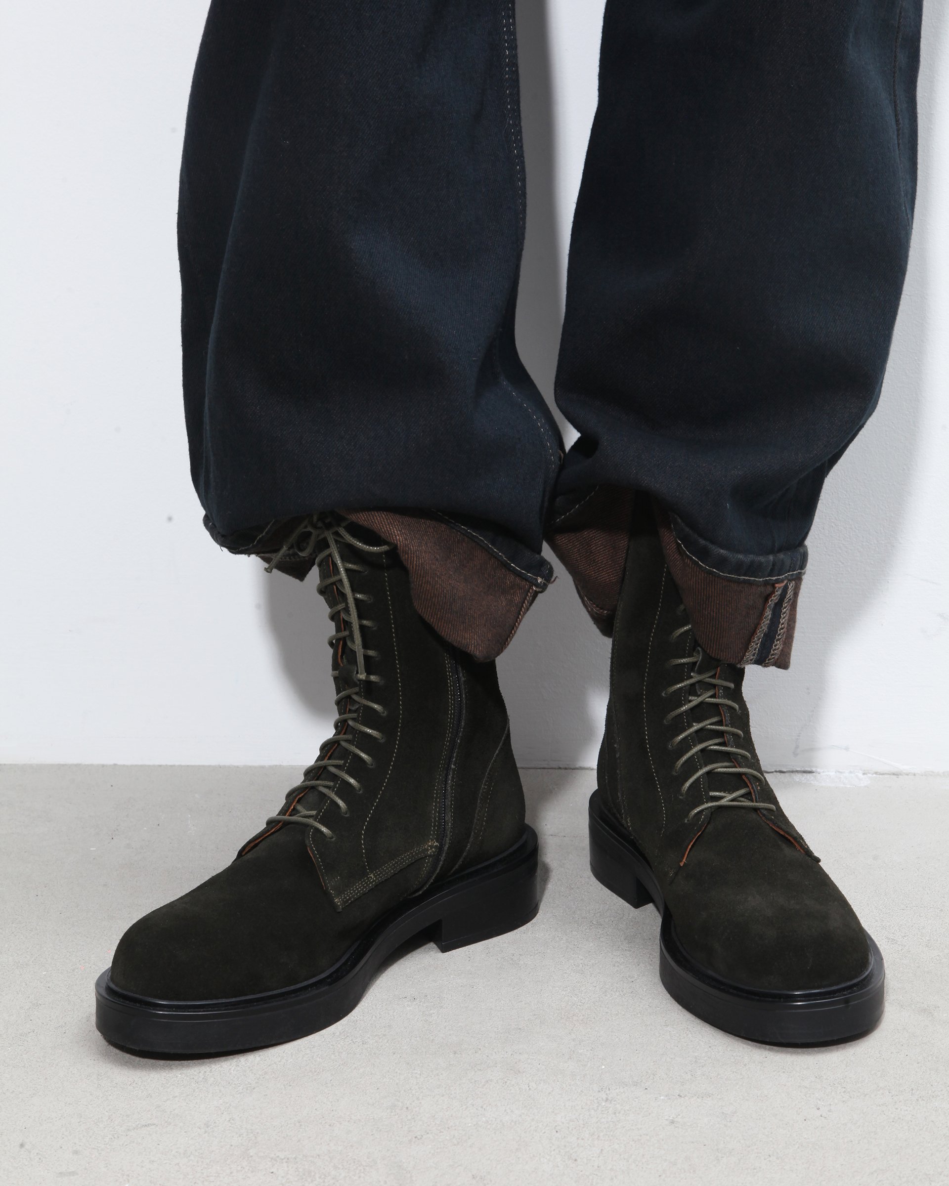 Темно-зеленые замшевые ботинки - Image 6 of 7