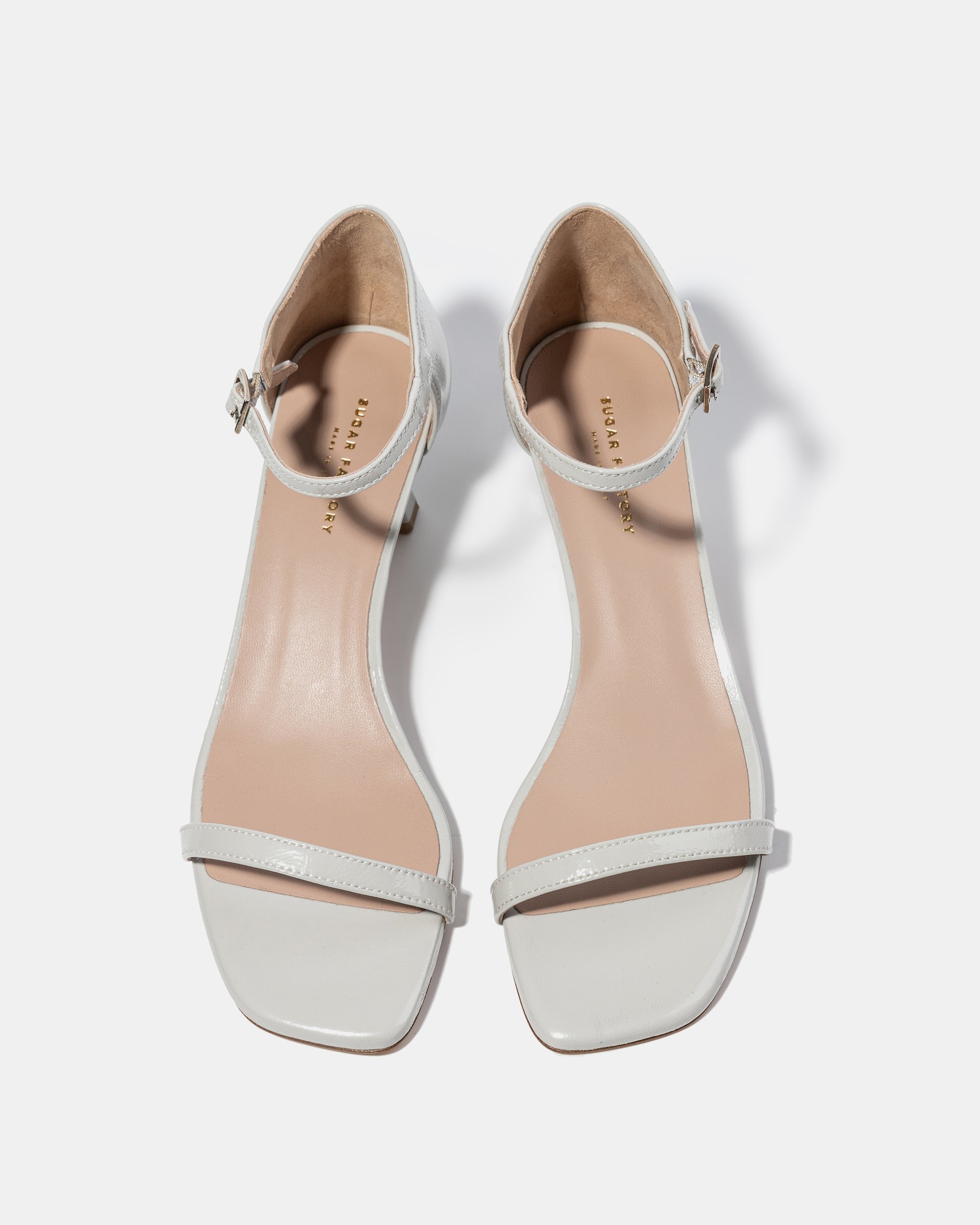 Cерые кожаные босоножки - Image 3 of 4