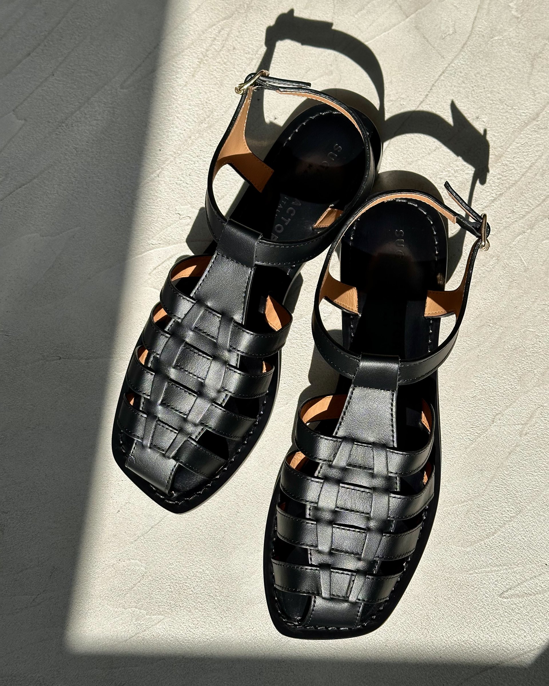 Черные сандалии из натуральной кожи - Image 5 of 5