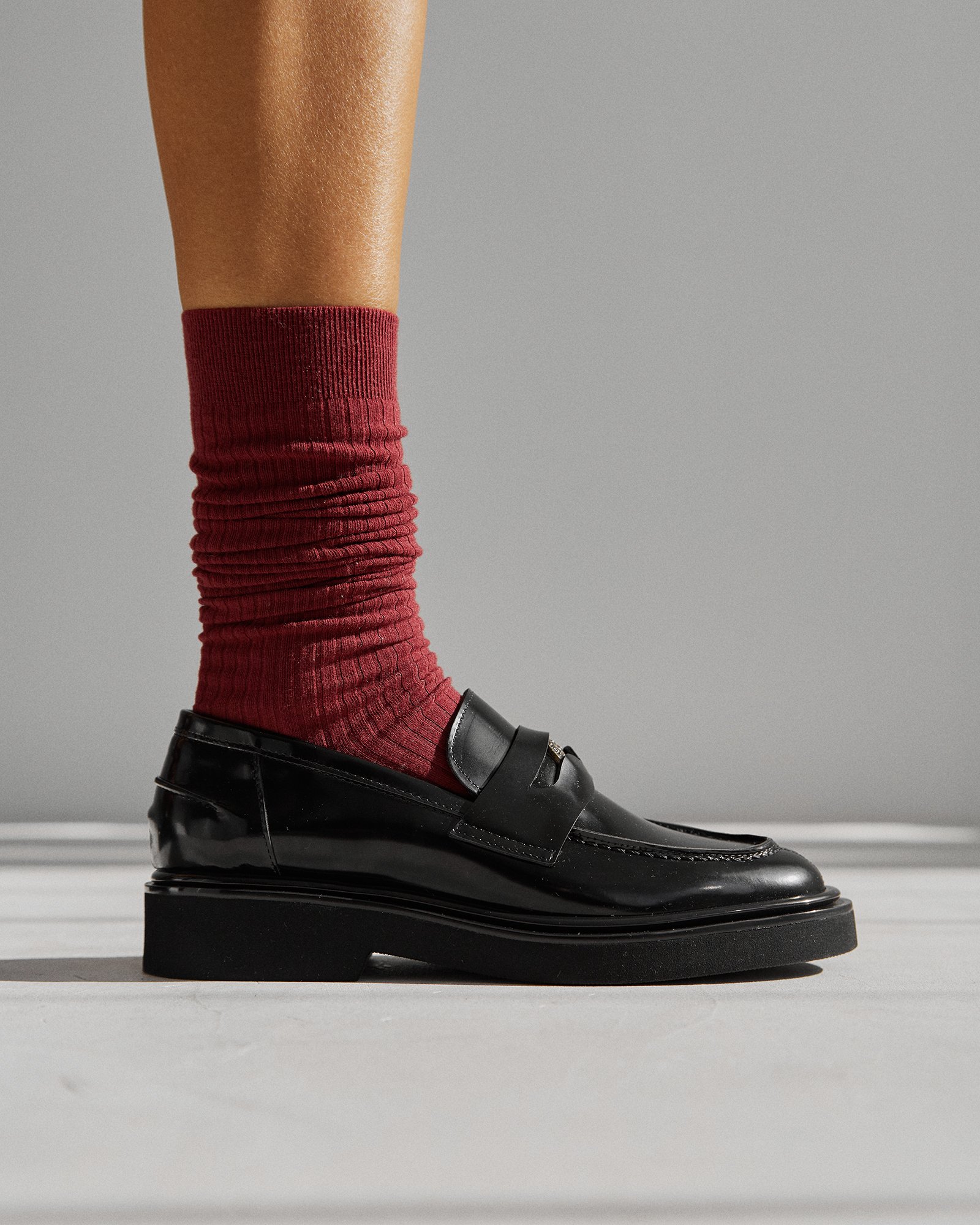 Черные кожаные лоферы в деловом стиле - Image 5 of 6