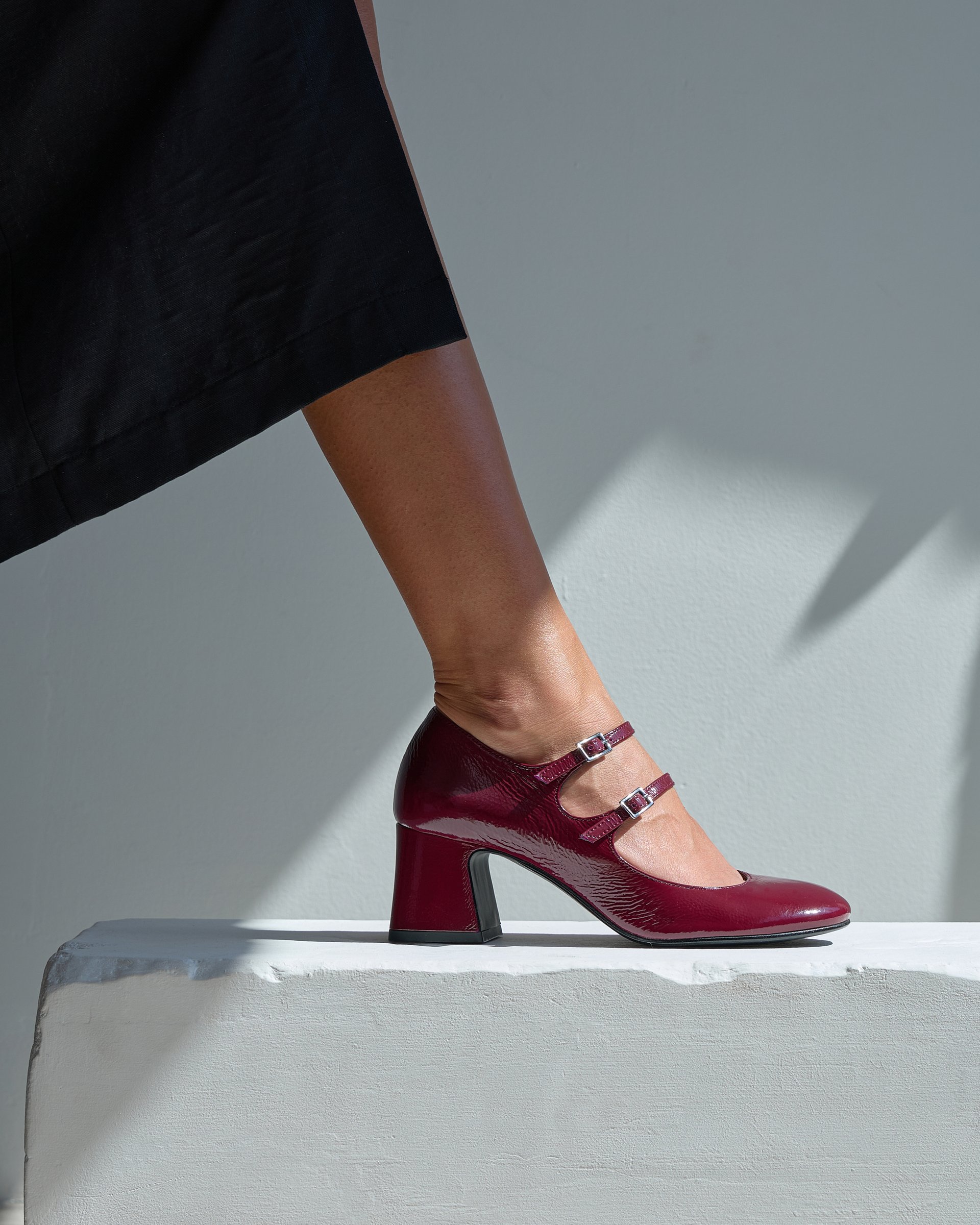 Бордовые кожаные туфли - Image 7 of 7