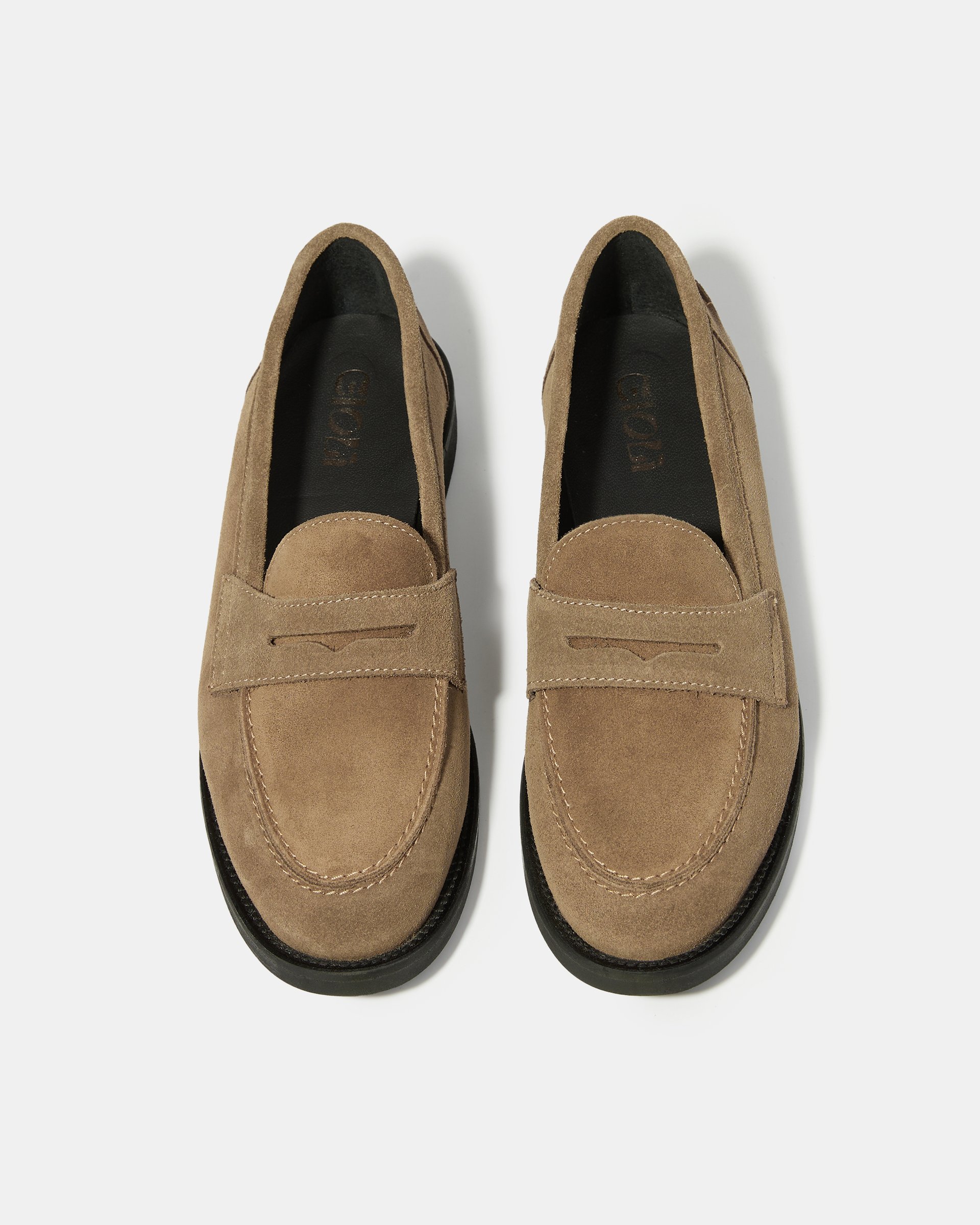 Бежевые замшевые лоферы - Image 3 of 5