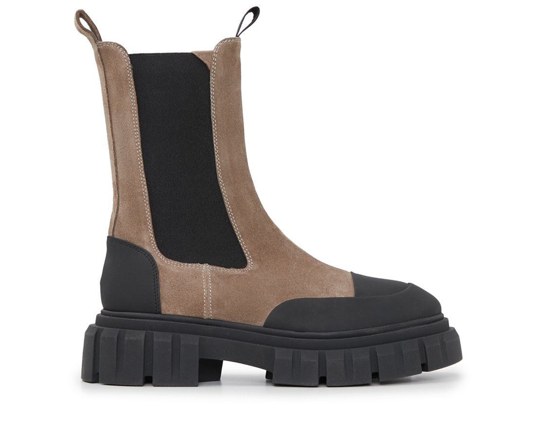 Бежевые замшевые челси - Main image