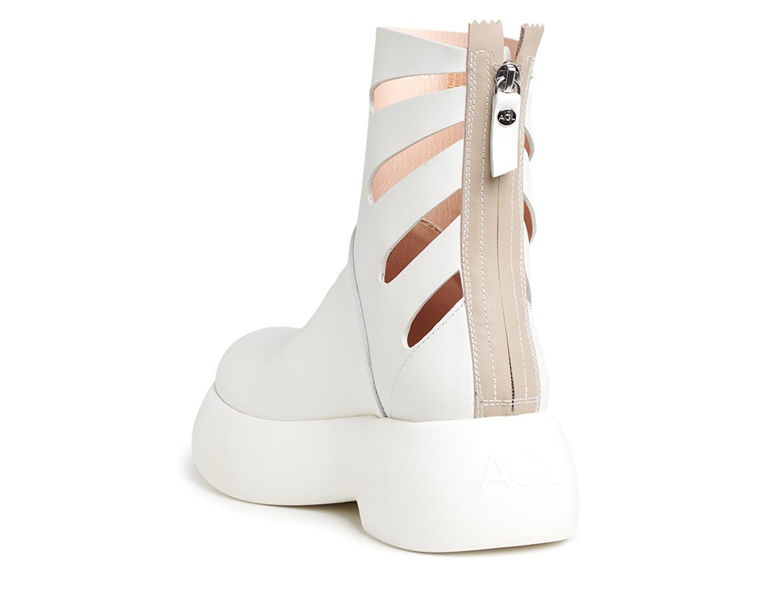 Белые кожаные ботинки - Image 3 of 5