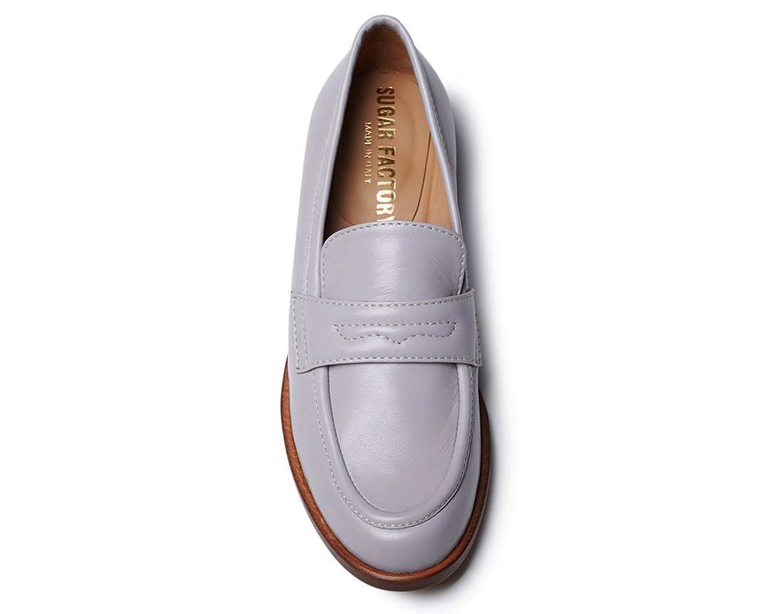 Светло-сиреневые кожаные лоферы - Image 4 of 5