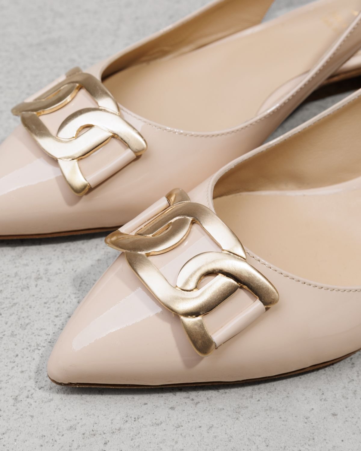 Бежевые кожаные туфли - Image 4 of 4