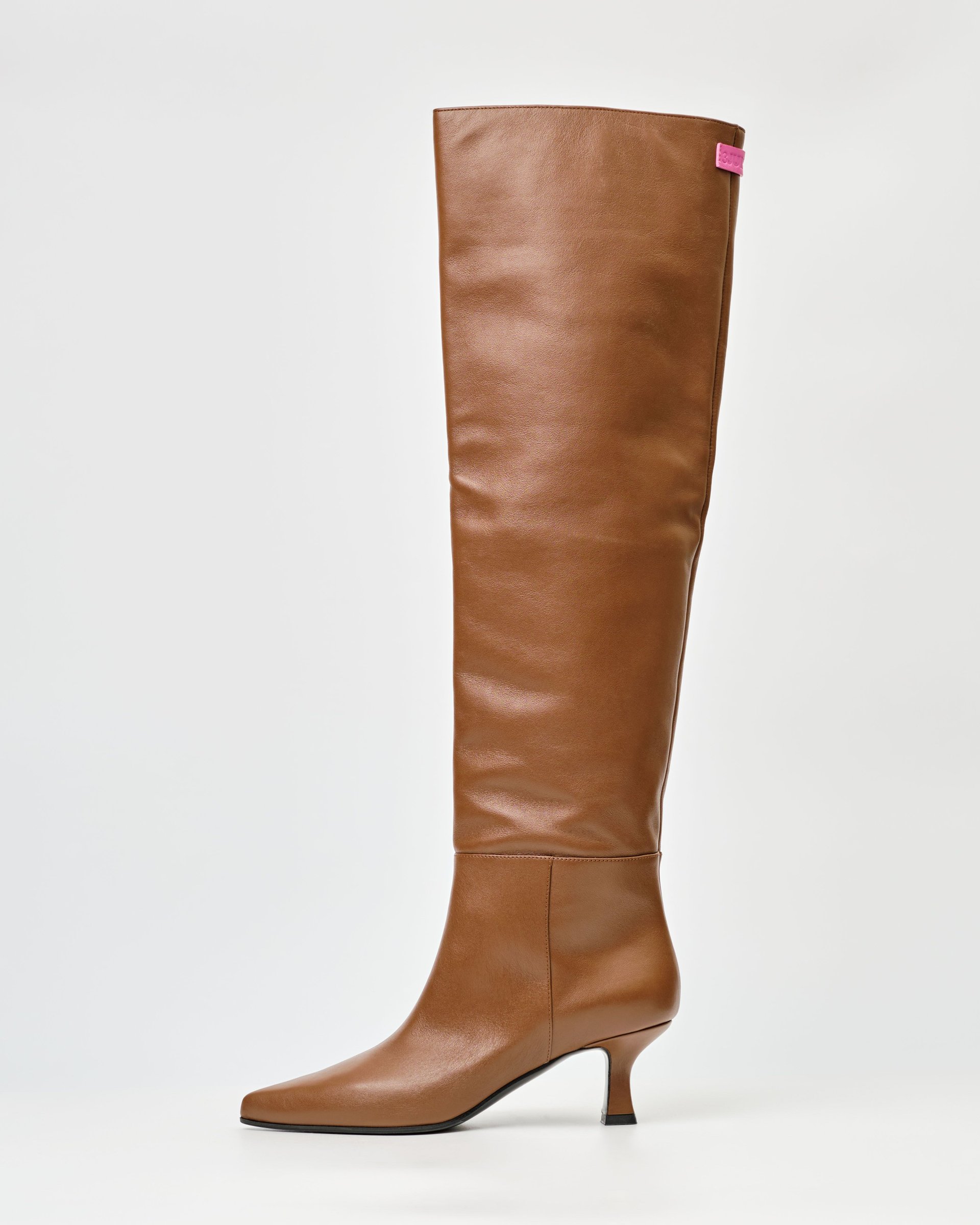 Коричневые кожаные сапоги - Image 3 of 5