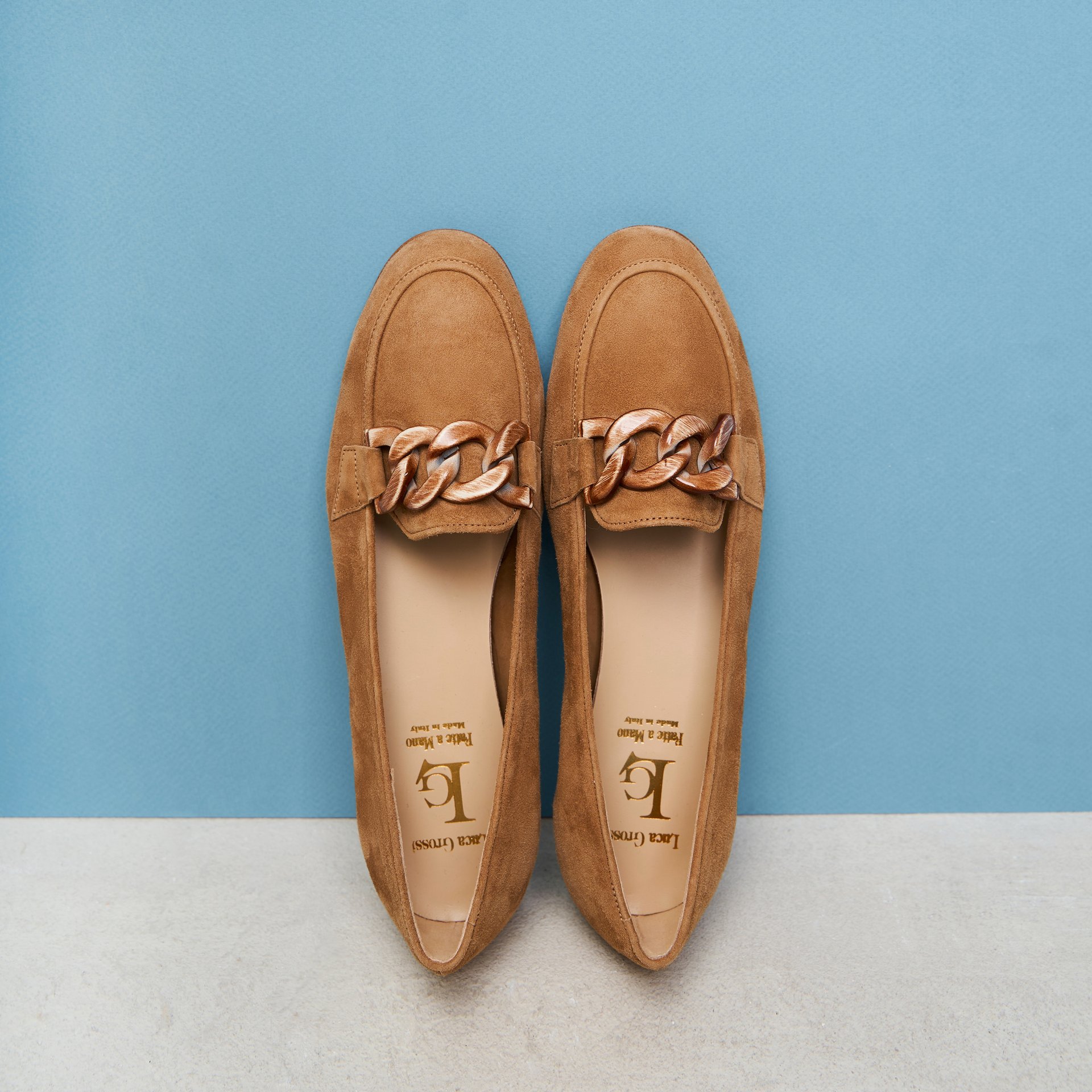 Коричневые замшевые лоферы - Image 2 of 5