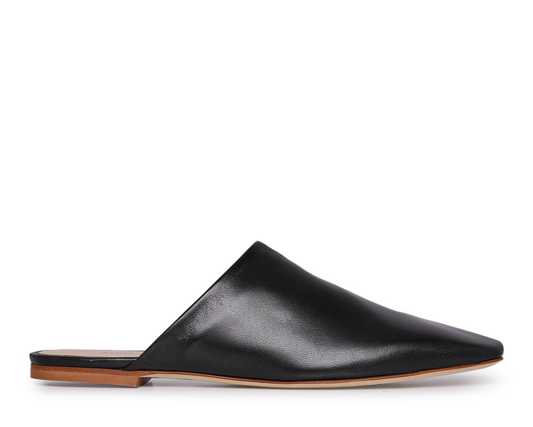 Черные кожаные слиперы - Main image