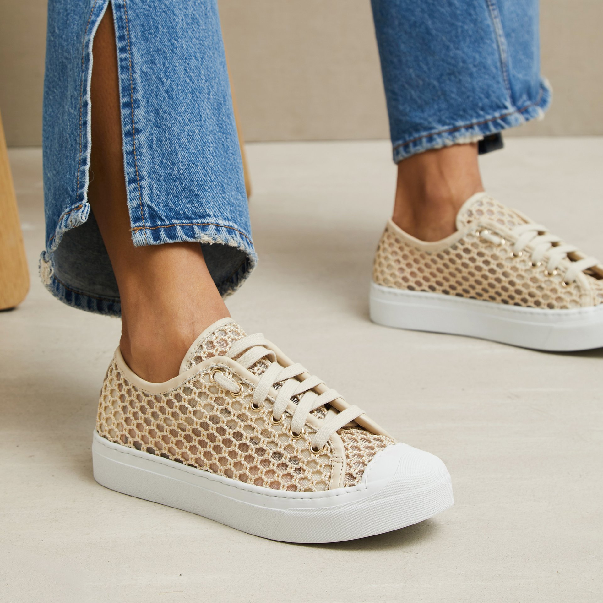 Песочные текстильные кеды - Image 4 of 5