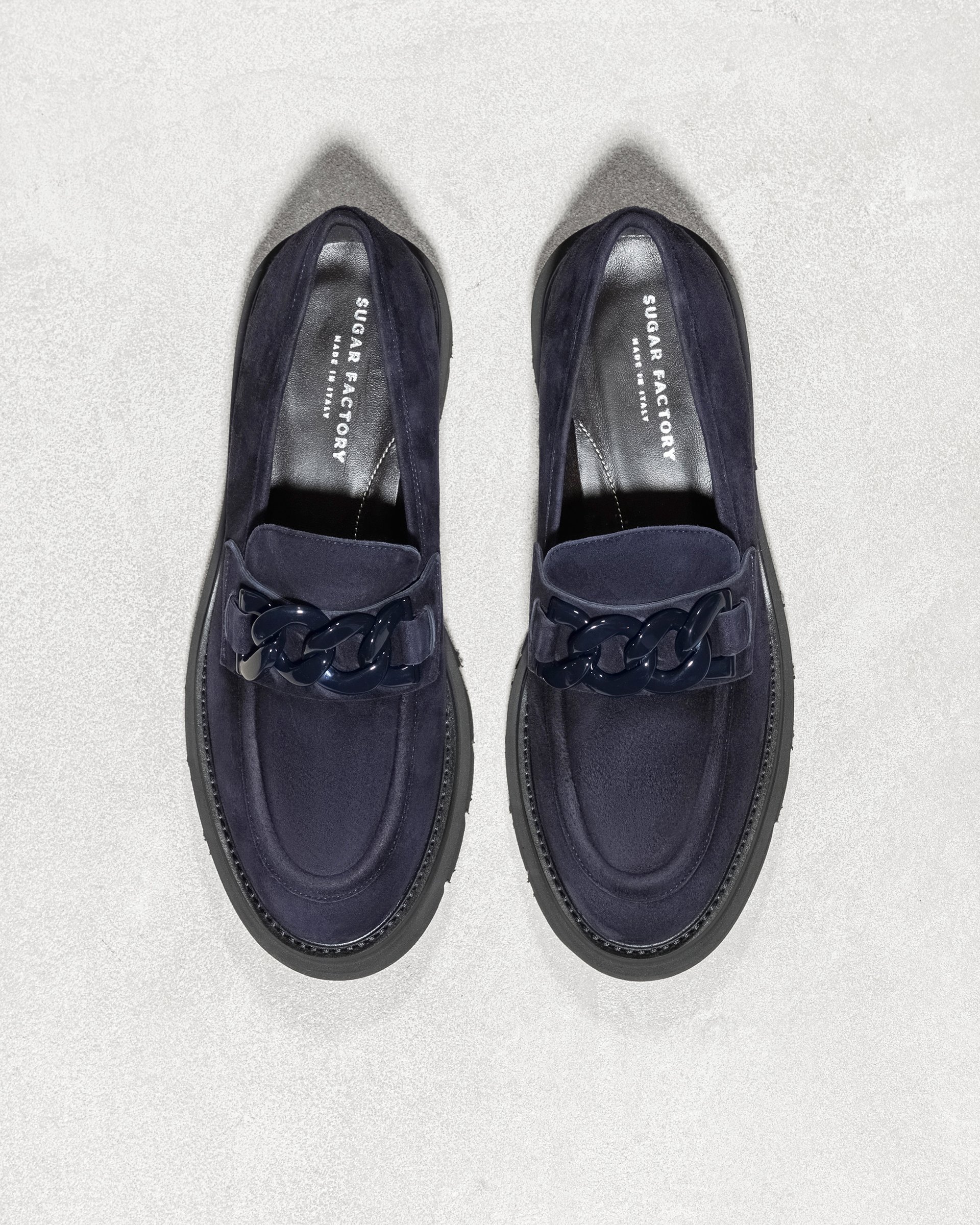 Темно-синие замшевые лоферы - Image 4 of 4