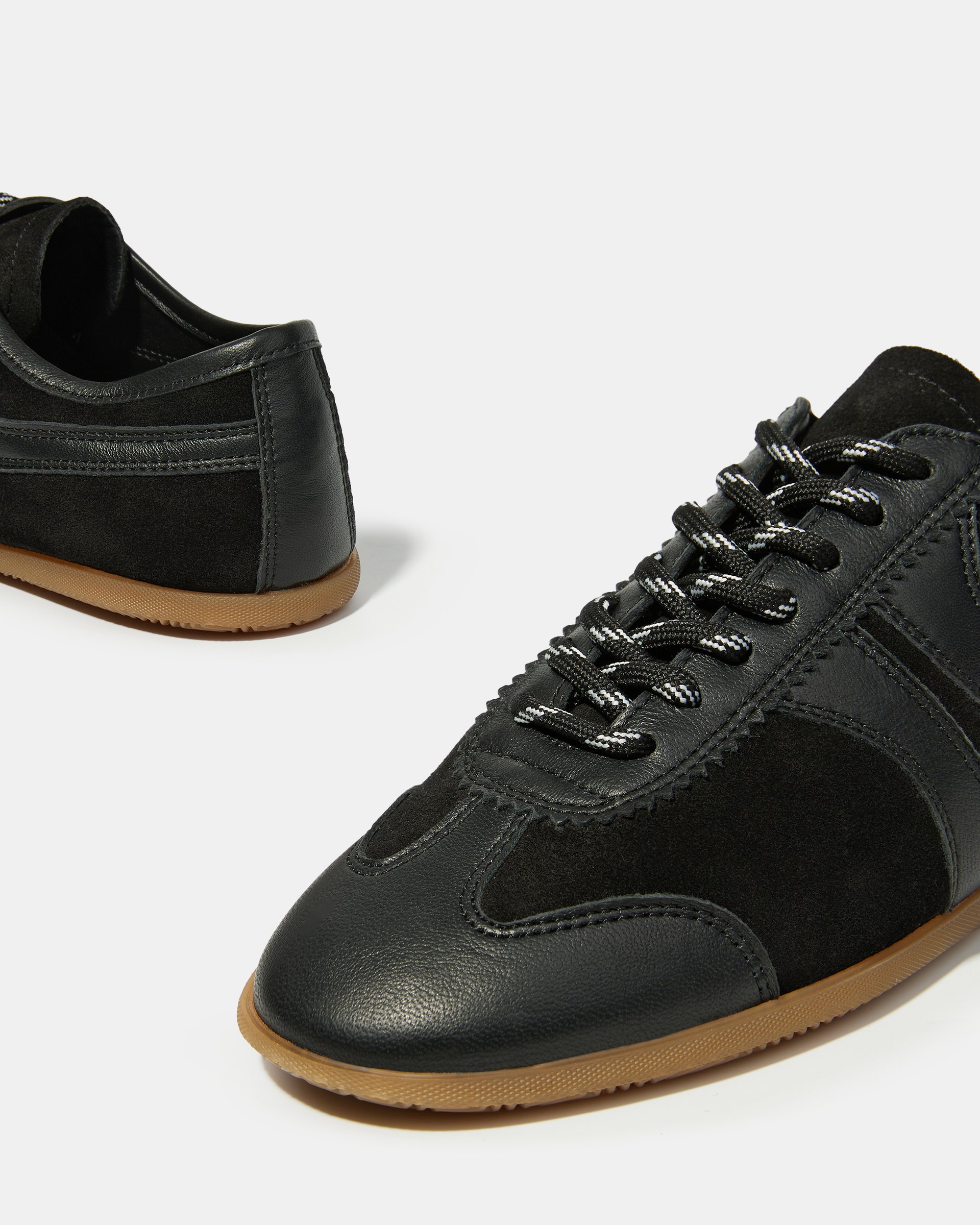 Черные кеды из натуральной кожи и замши - Image 4 of 4