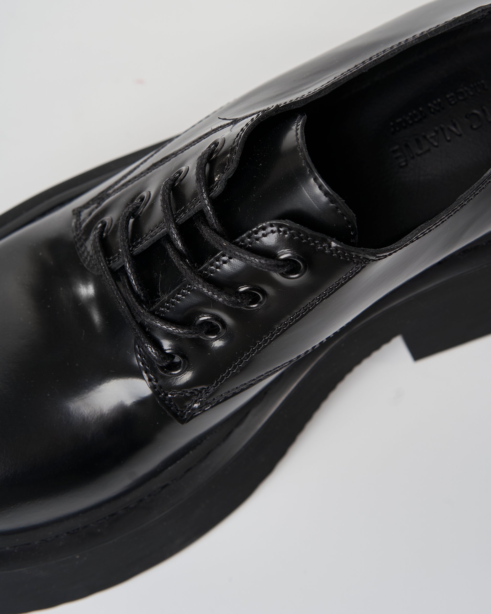 Черные кожаные полуботинки - Image 6 of 6