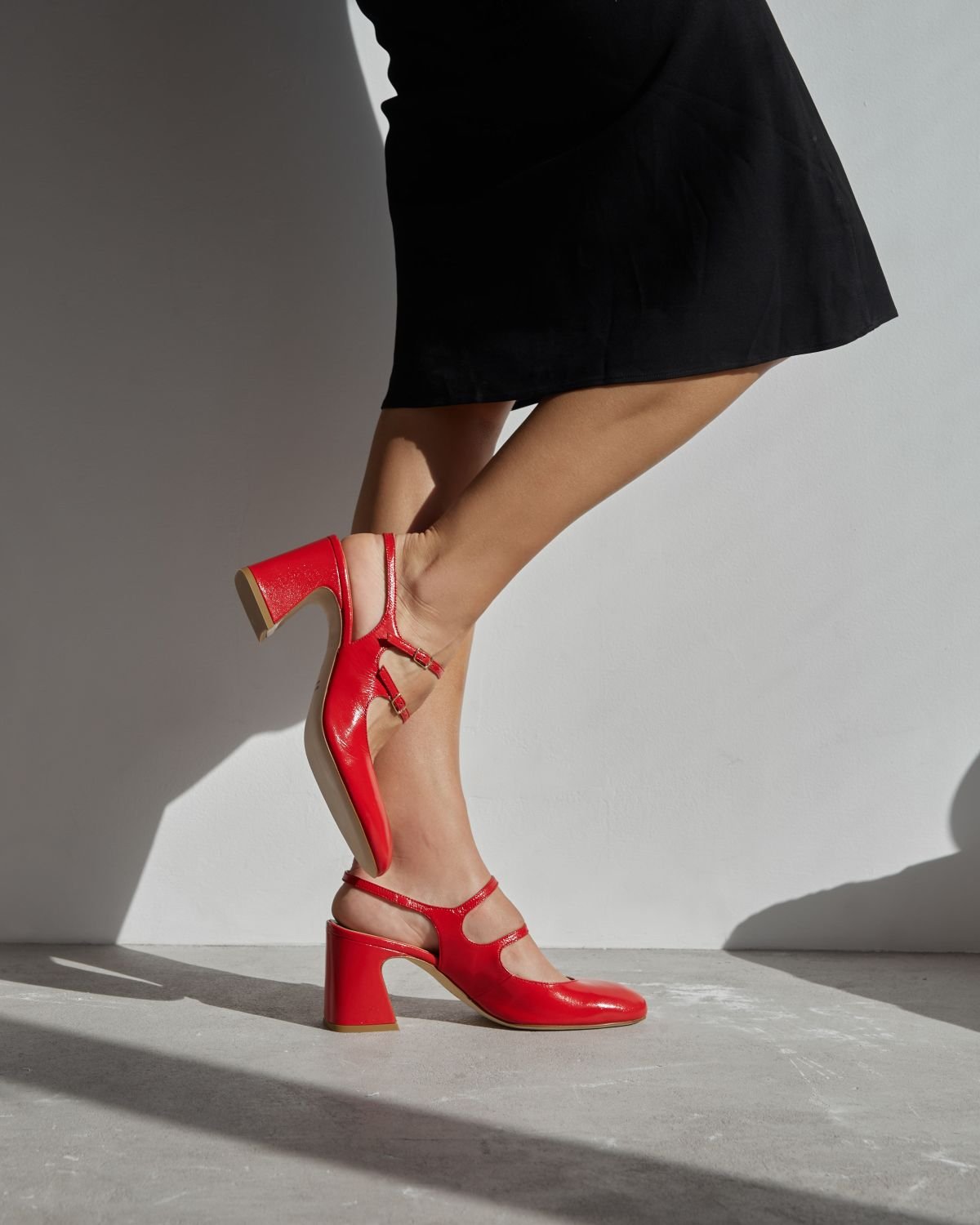 Красные кожаные туфли - Image 5 of 6