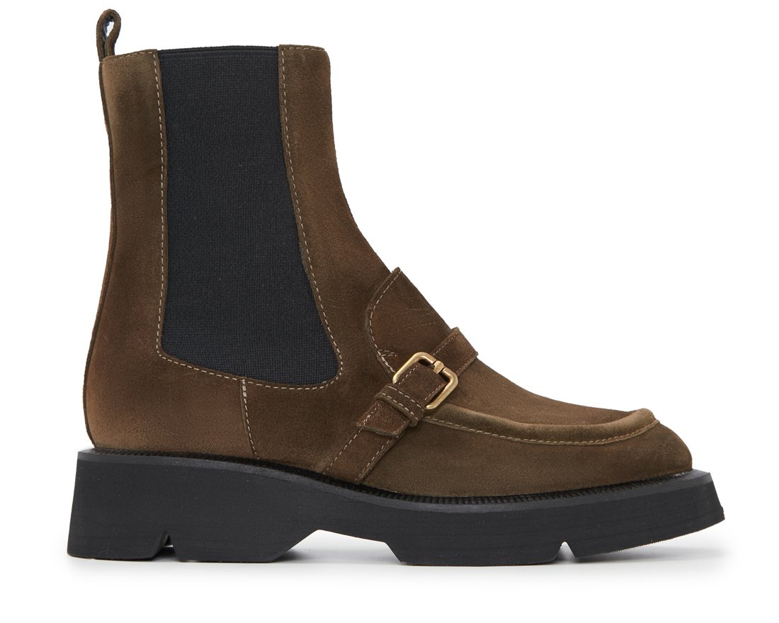 Коричневые замшевые челси - Main image