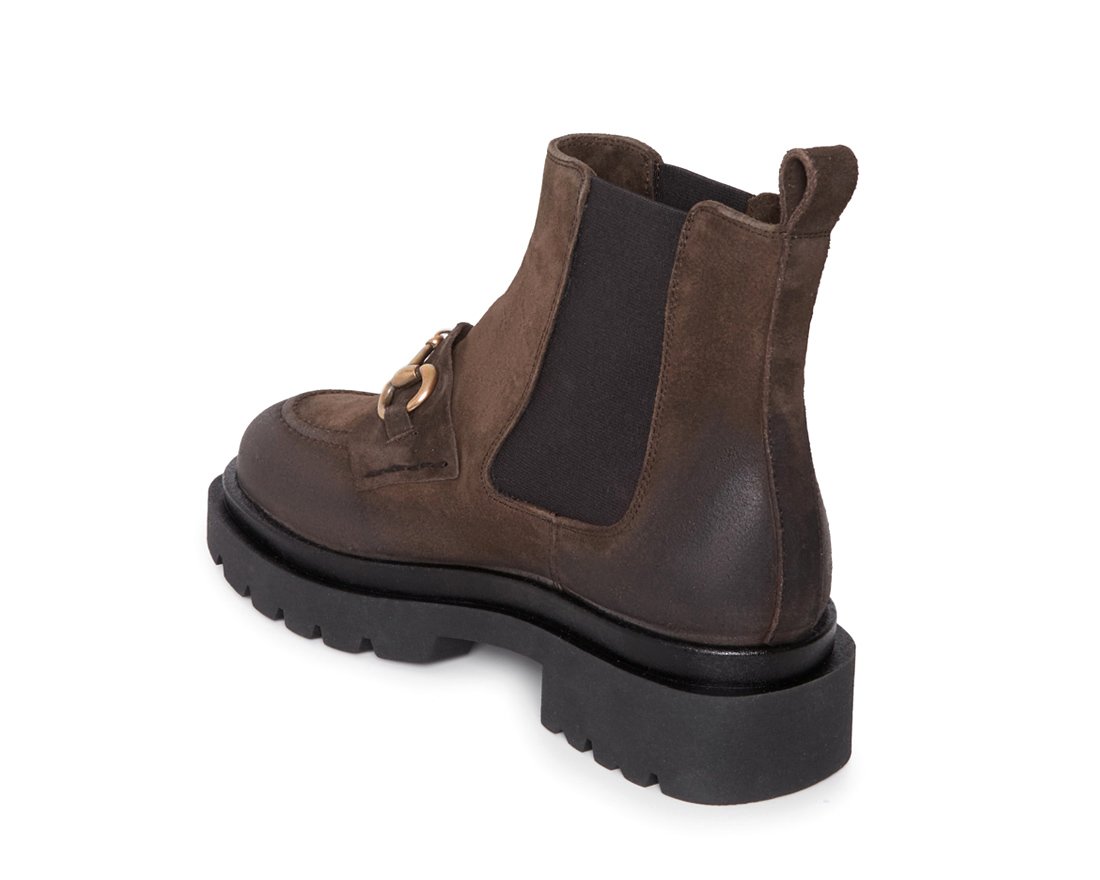 Темно-коричневые замшевые челси - Image 3 of 4