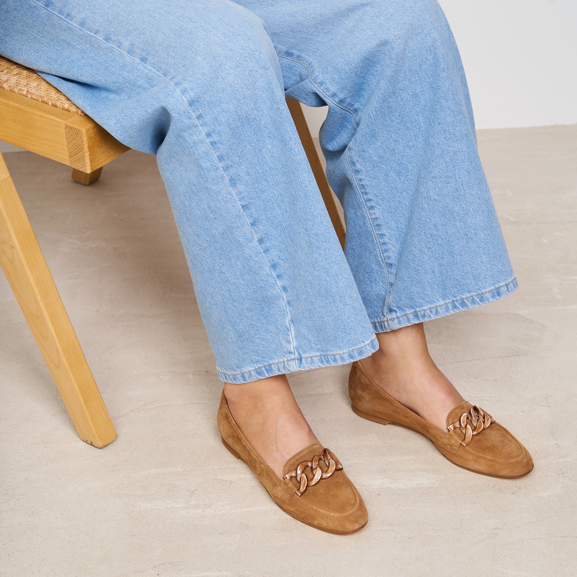 Коричневые замшевые лоферы - Image 5 of 5