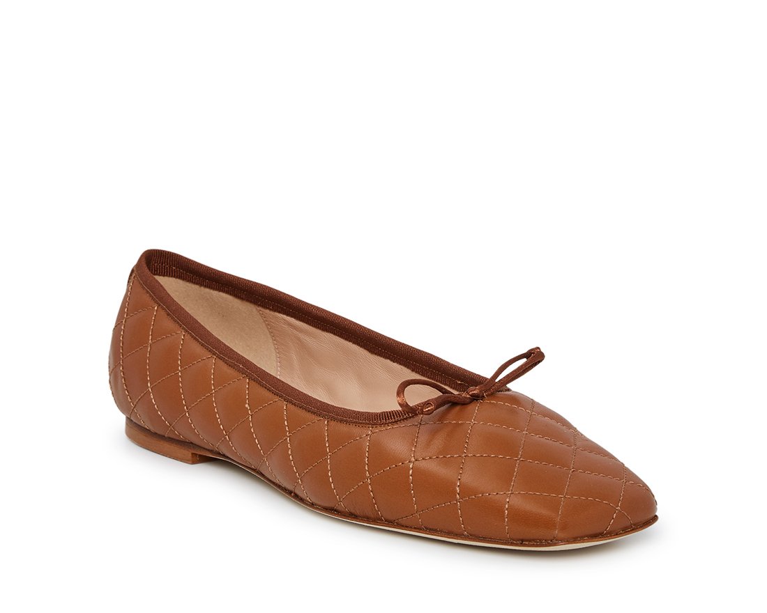 Коричневые кожаные балетки - Image 2 of 4