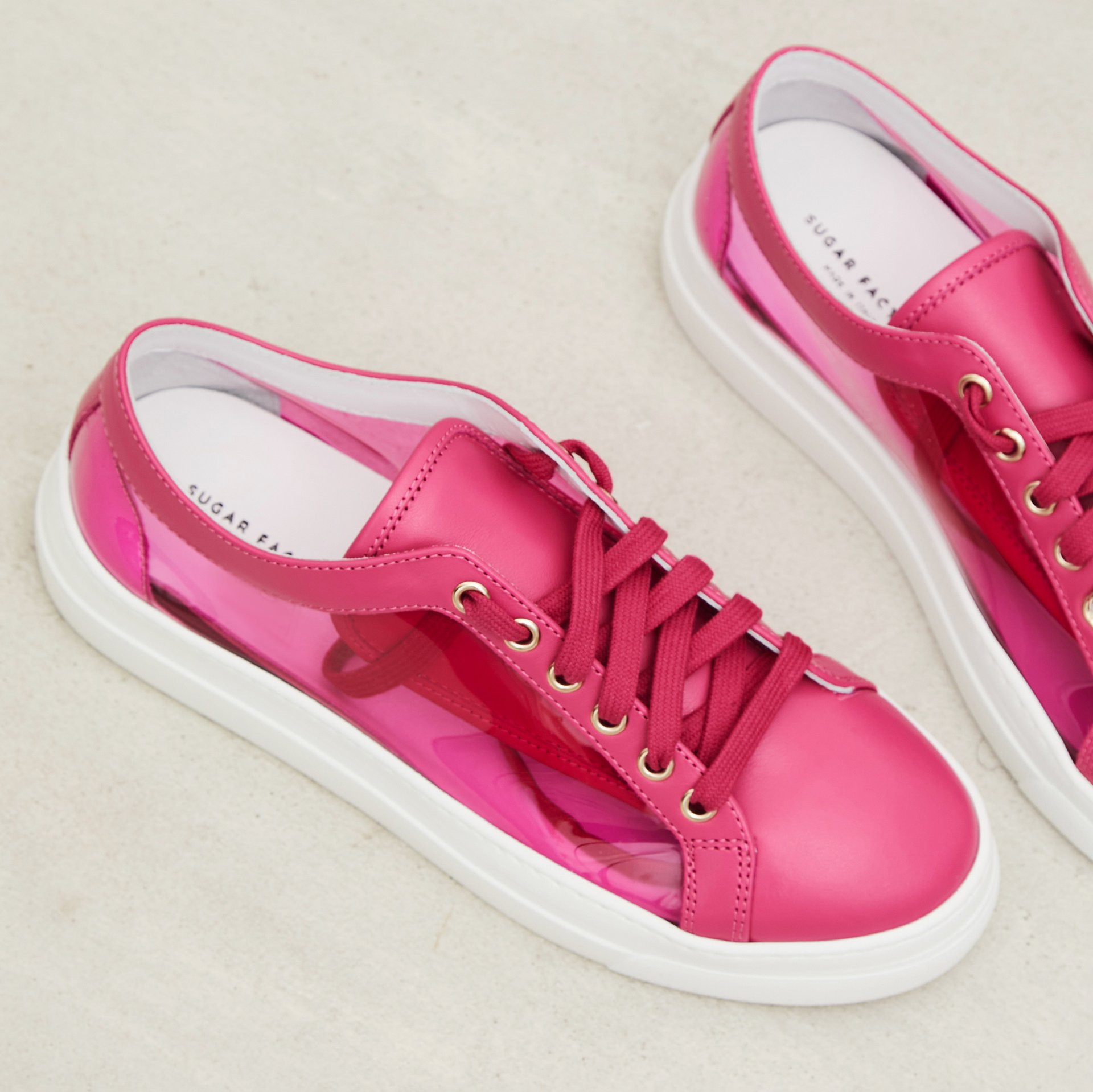 Розовые кожаные кеды - Image 3 of 5