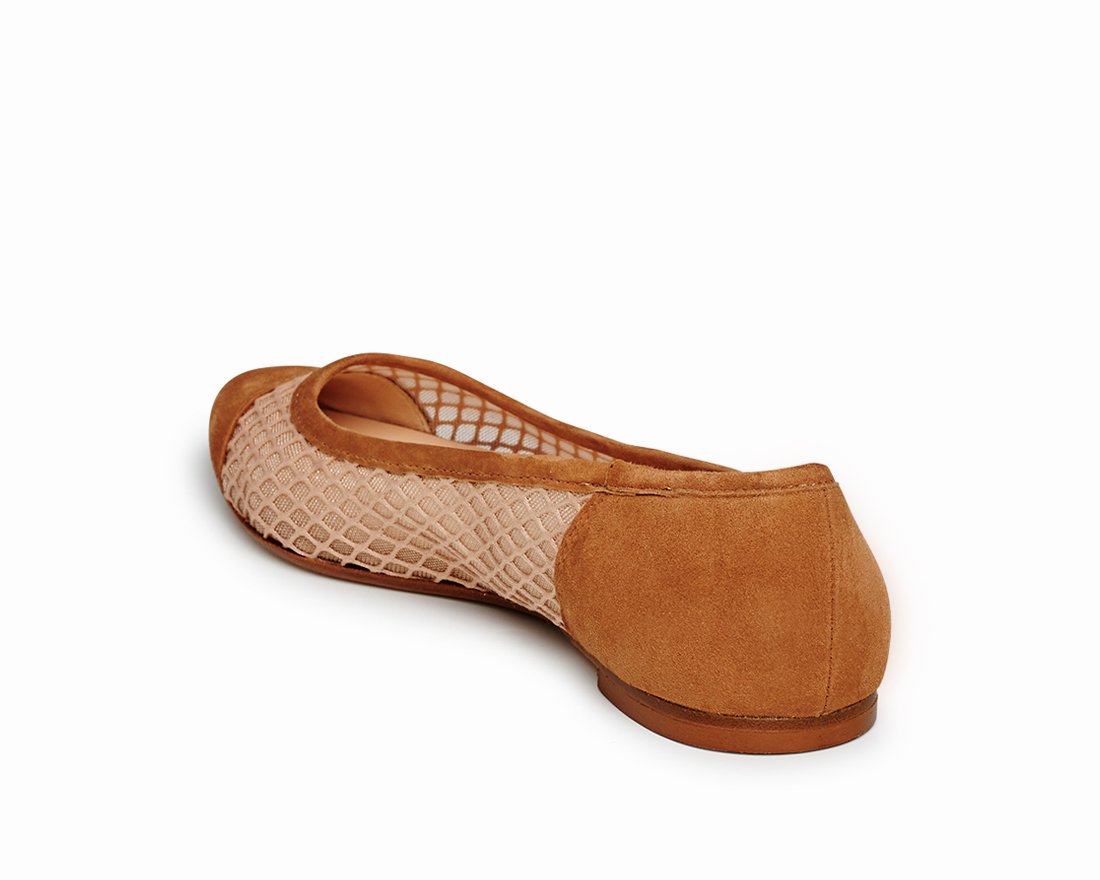 Коричневые замшевые балетки - Image 3 of 5