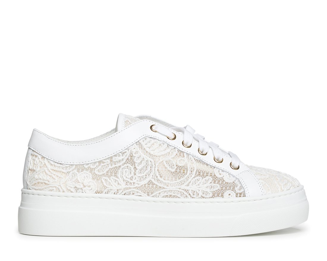 Белые текстильные кеды - Main image