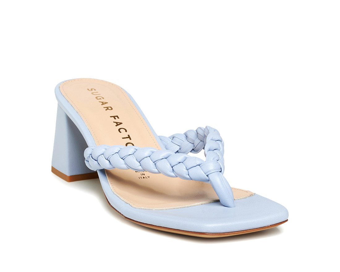 Голубые кожаные мюли - Image 2 of 5