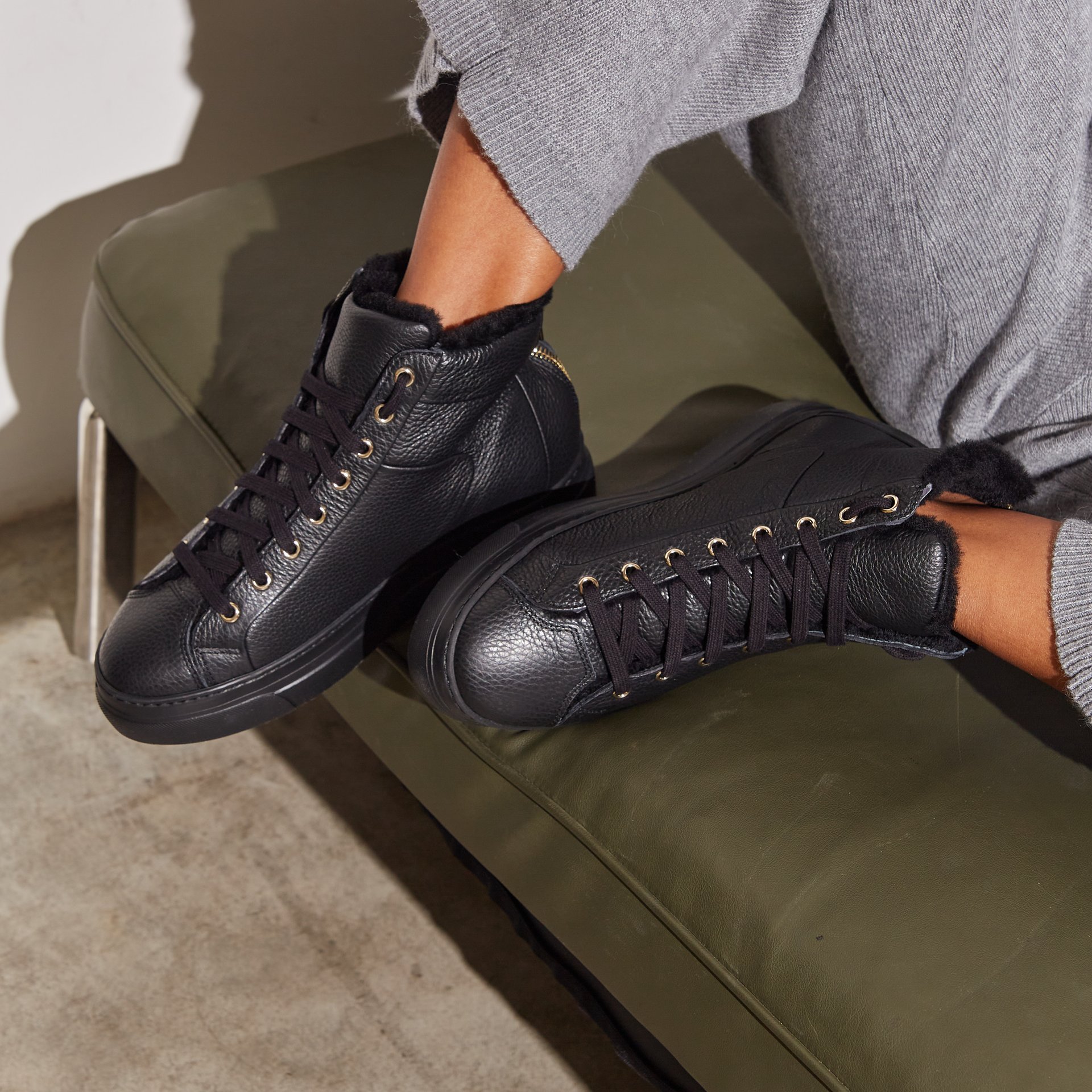 Зимние кожаные кеды - Image 5 of 5