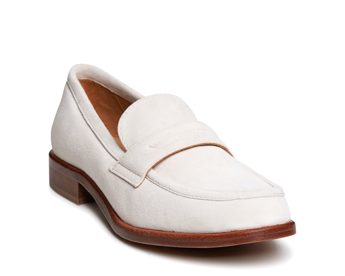 Белые замшевые лоферы - Image 2 of 5
