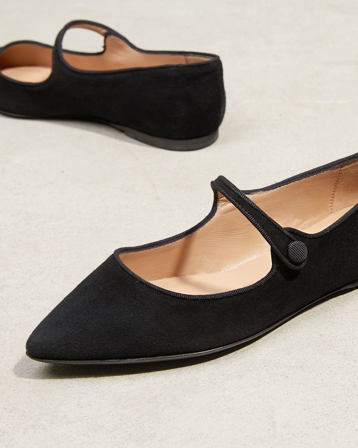 Черные замшевые балетки - Image 4 of 7