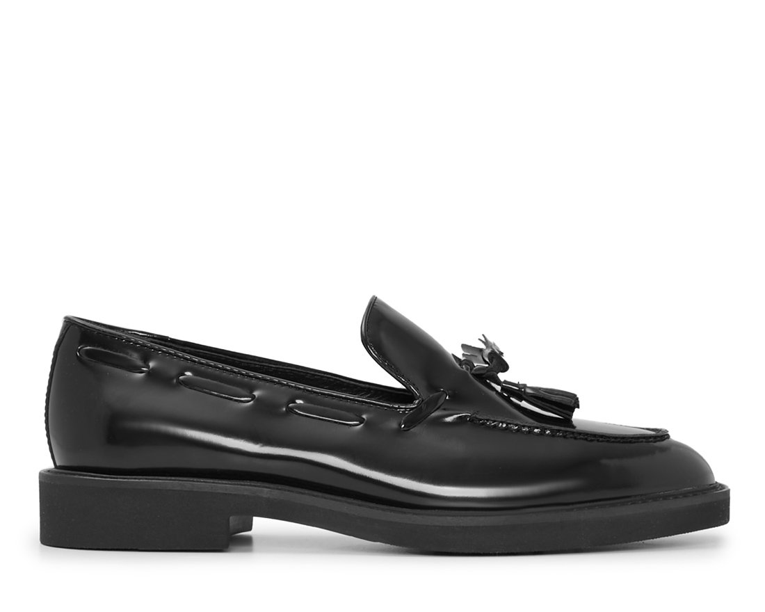 Черные кожаные лоферы - Main image