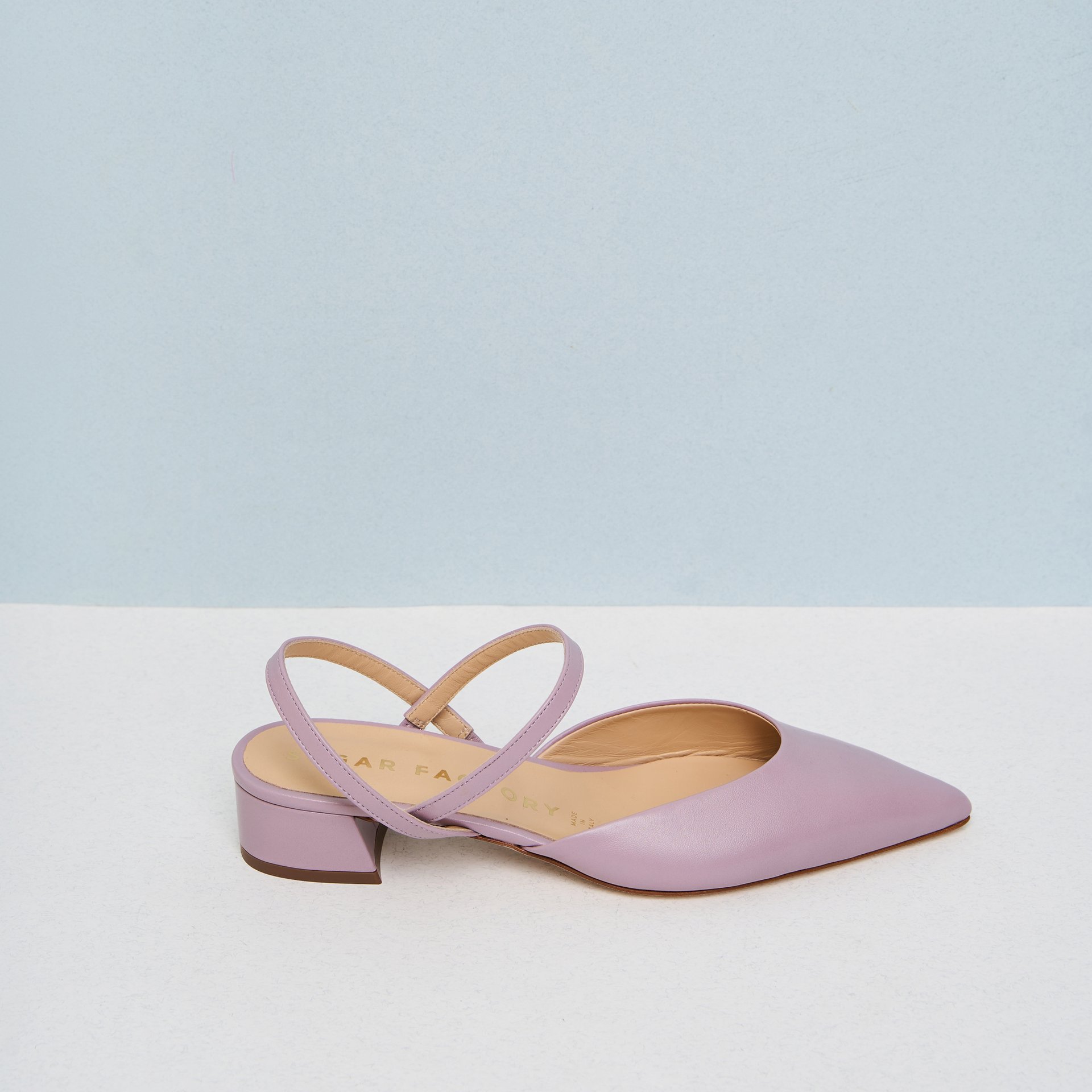 Фиолетовые кожаные туфли - Main image