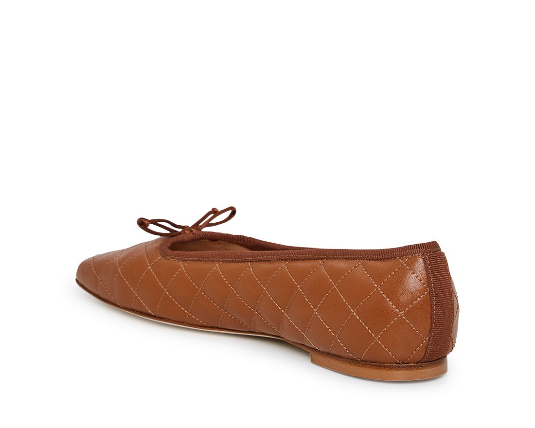 Коричневые кожаные балетки - Image 3 of 4